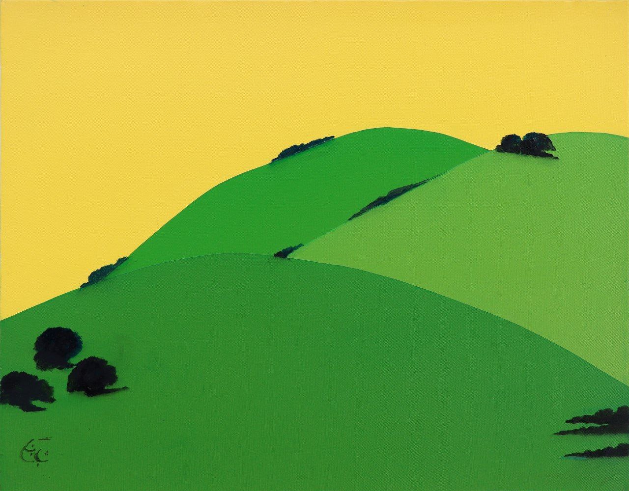 The hills are quiet and colorful The hills are quiet and colorful