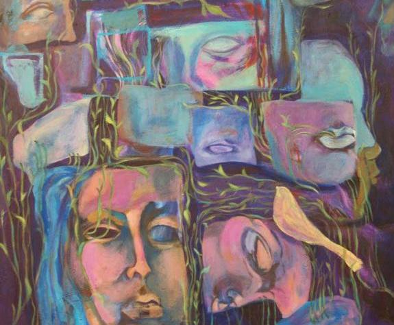 «زن در آیینه خیال» روی دیوار گالری مژده «زن در آیینه خیال» روی دیوار گالری مژده