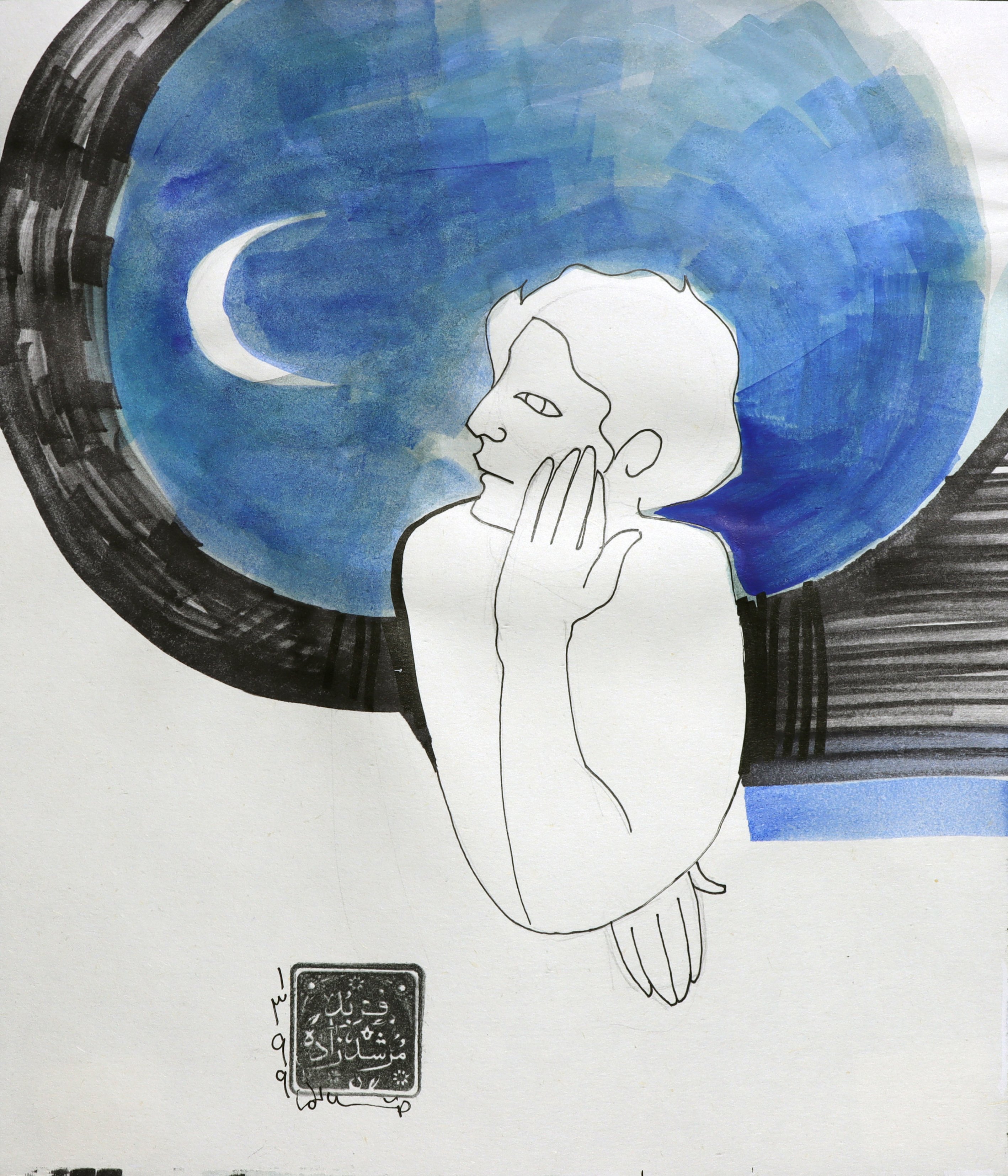 Artwork moon watch by Farbod Morshedzadeh Artwork moon watch by Farbod Morshedzadeh