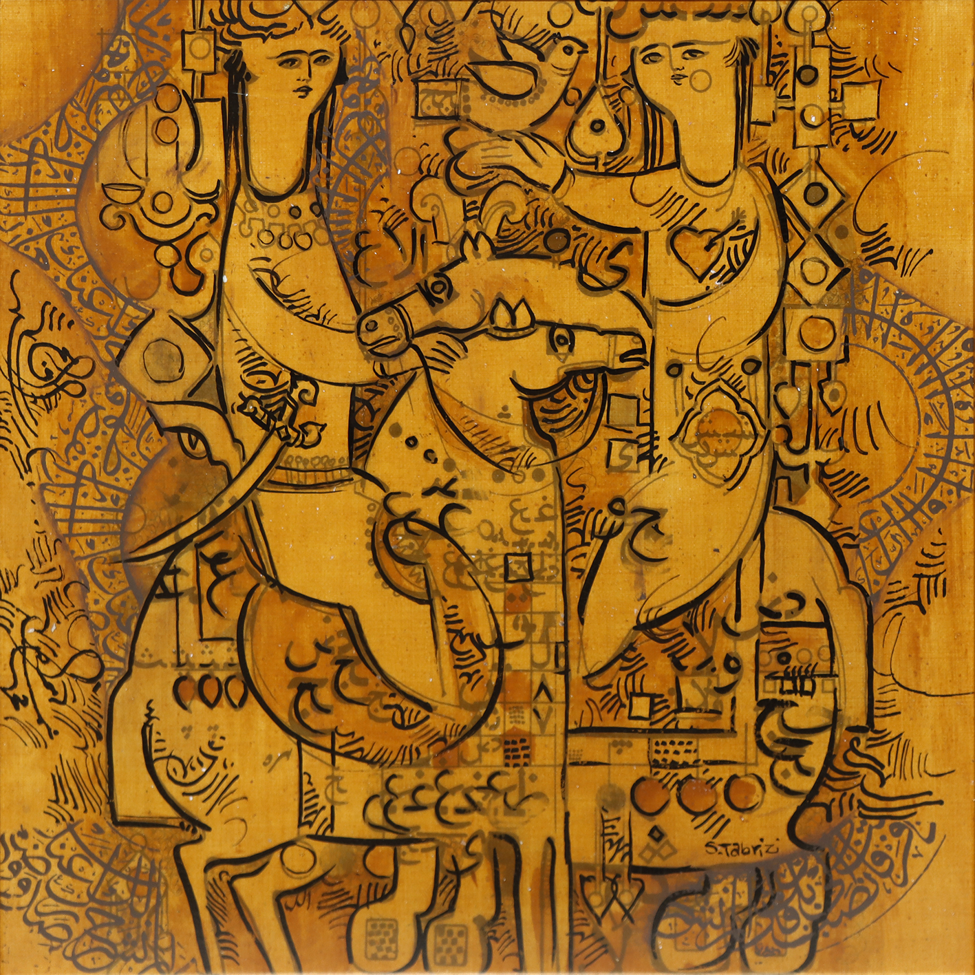 اثر بدون عنوان از صادق تبریزی اثر بدون عنوان از صادق تبریزی