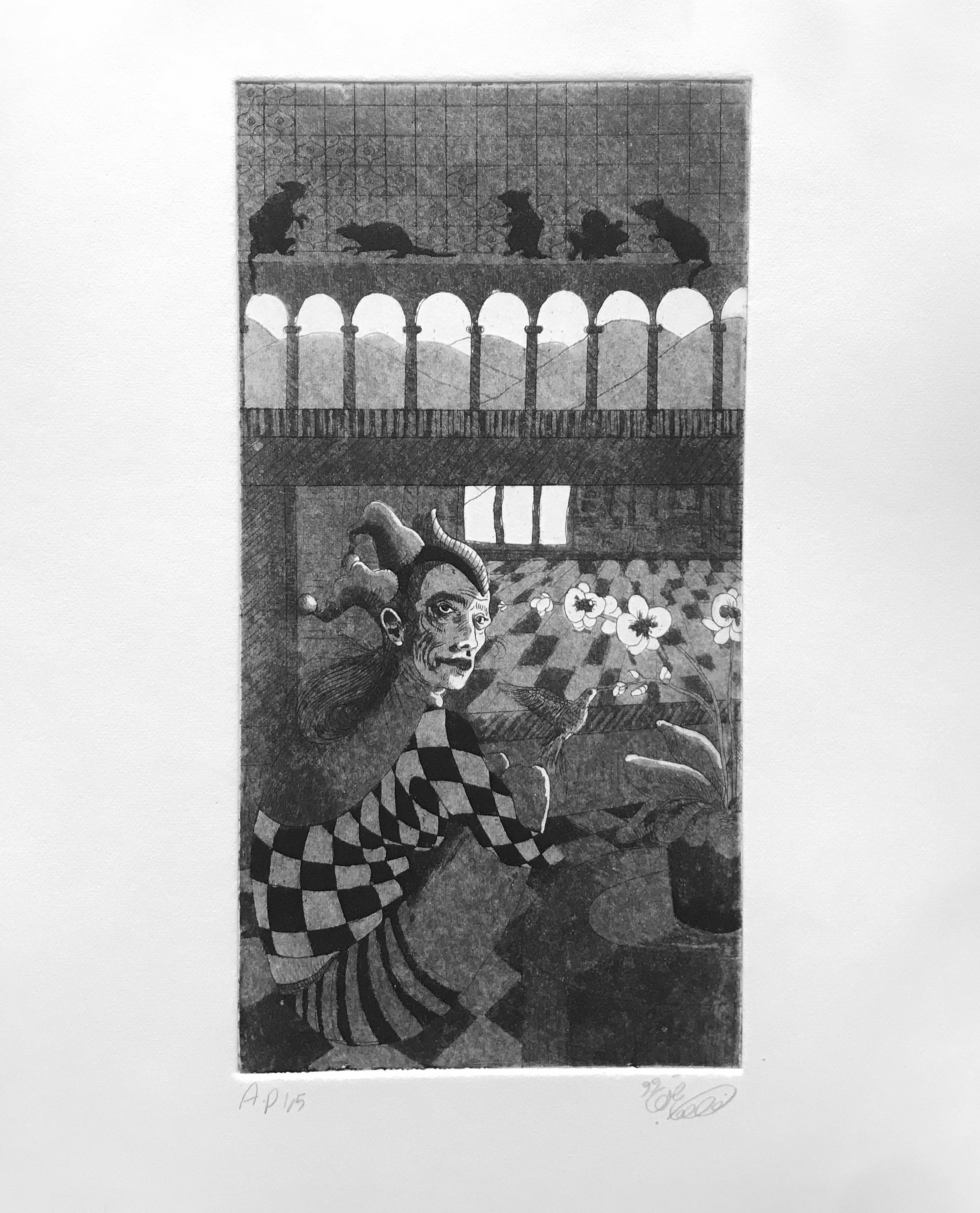 Artwork Untitled-from Clown series by Azadeh Bagheri Artwork Untitled-from Clown series by Azadeh Bagheri