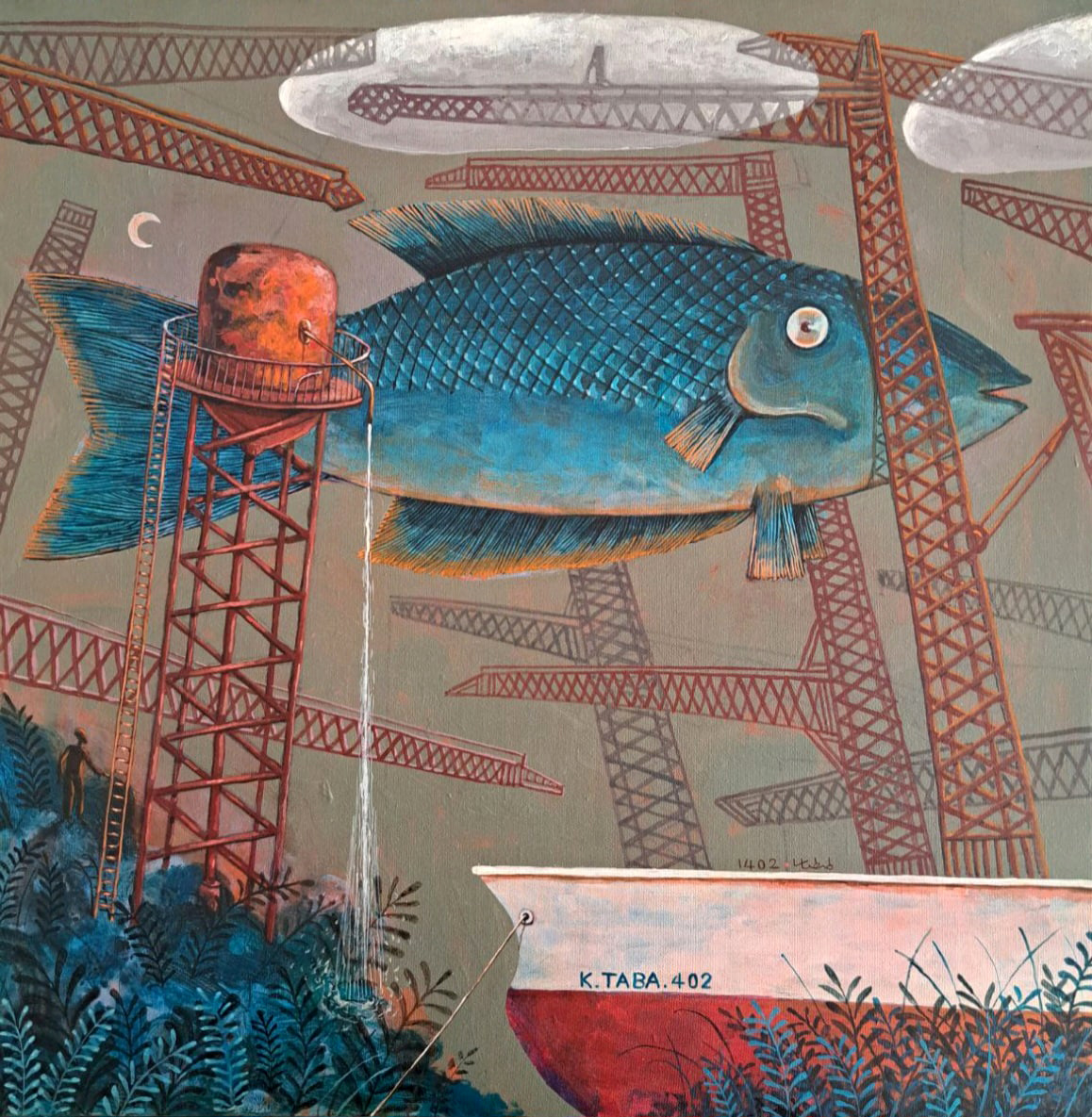 Artwork Water Tank by Kamal Tabatabaie Artwork Water Tank by Kamal Tabatabaie