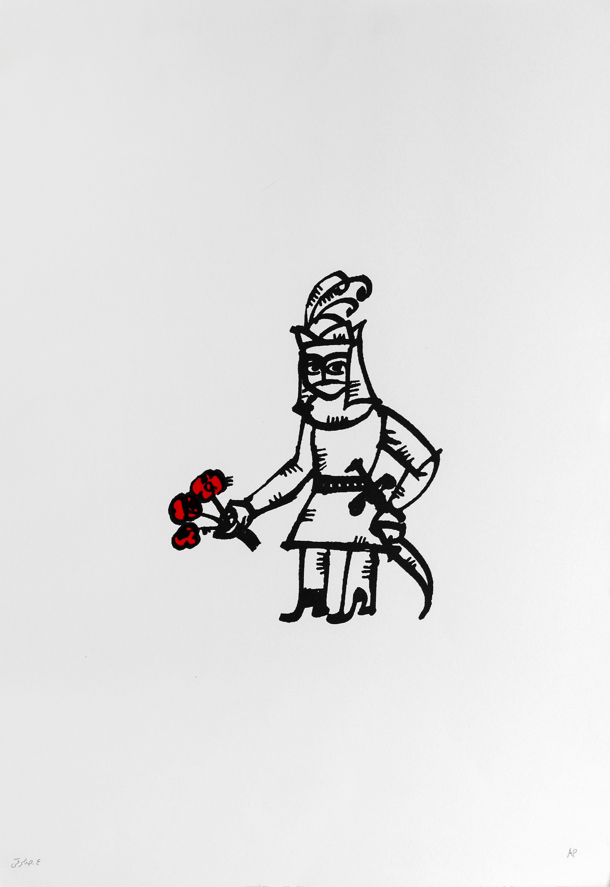 اثر بدون عنوان از علی اکبر صادقی اثر بدون عنوان از علی اکبر صادقی