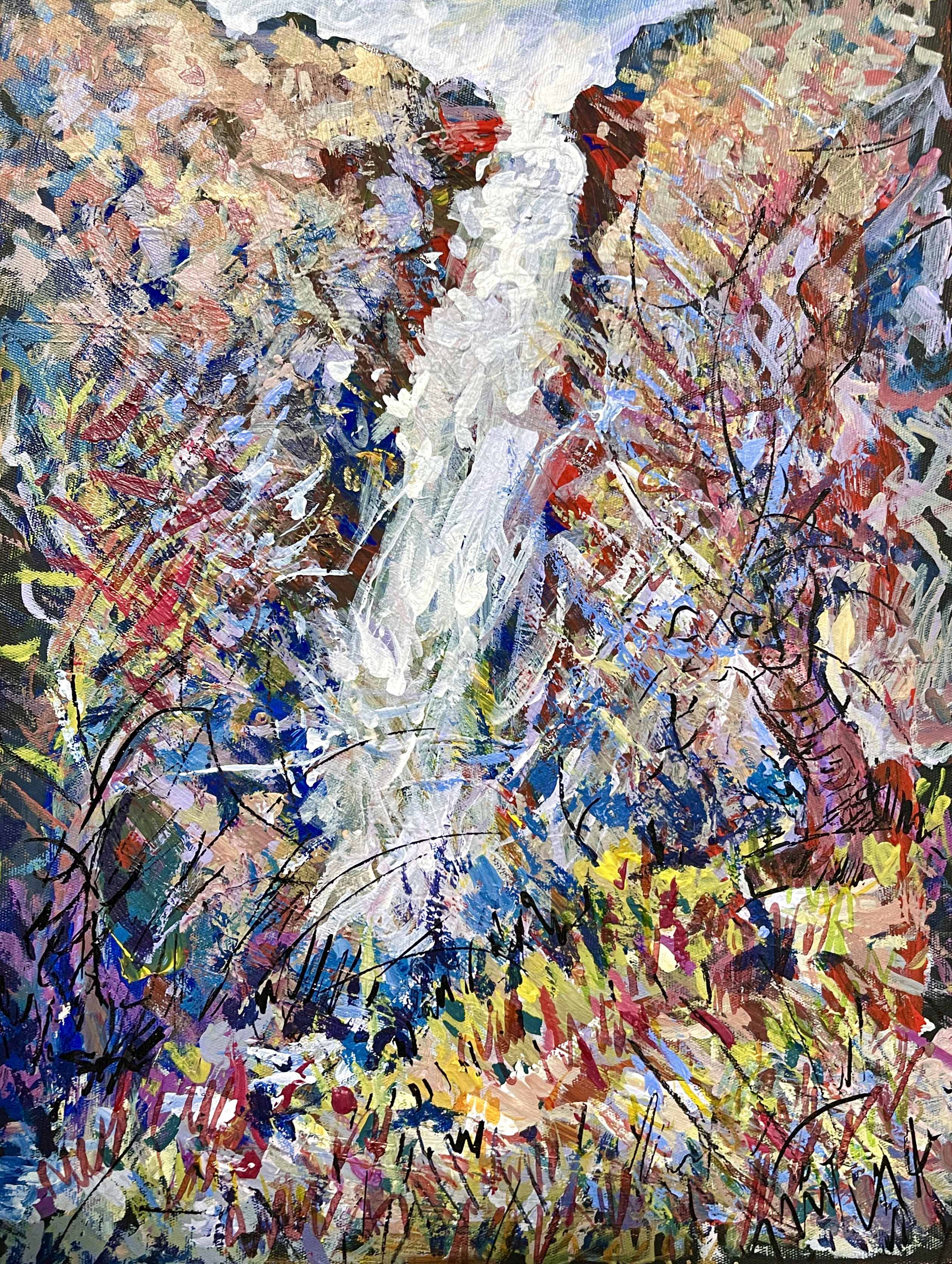 Artwork Deli Bahram Begi waterfall by ali rastroo Artwork Deli Bahram Begi waterfall by ali rastroo