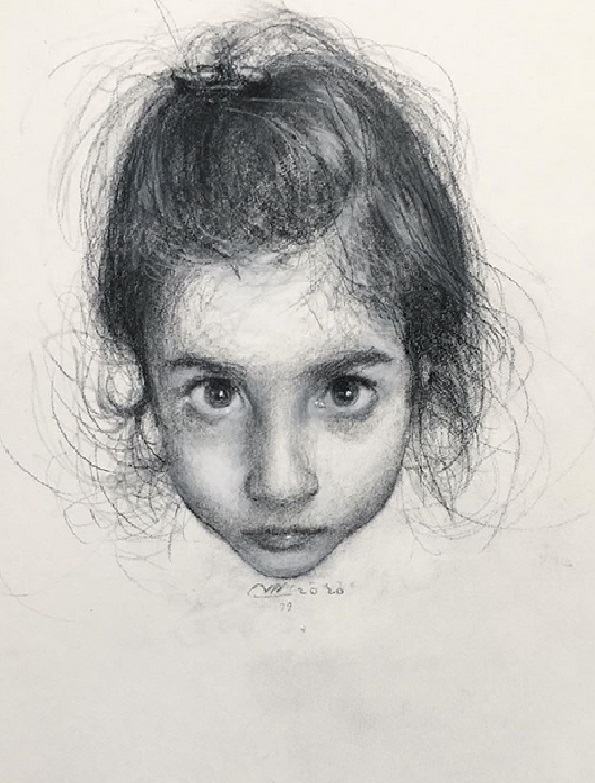 Artwork One day a portrait of my daughter one by Yaser Mirzaee Artwork One day a portrait of my daughter one by Yaser Mirzaee