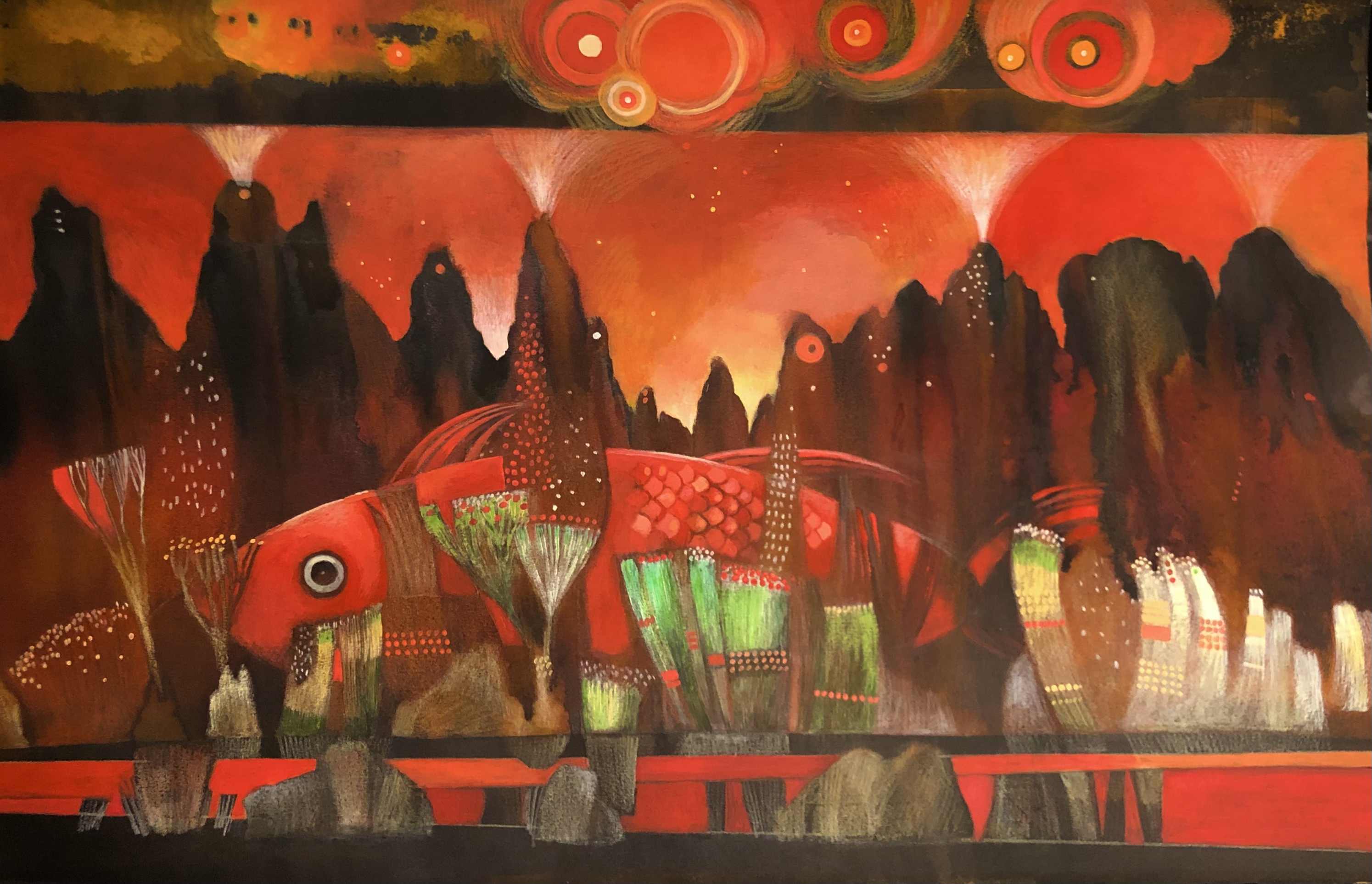 Artwork Endless Red by maneli manouchehri Artwork Endless Red by maneli manouchehri