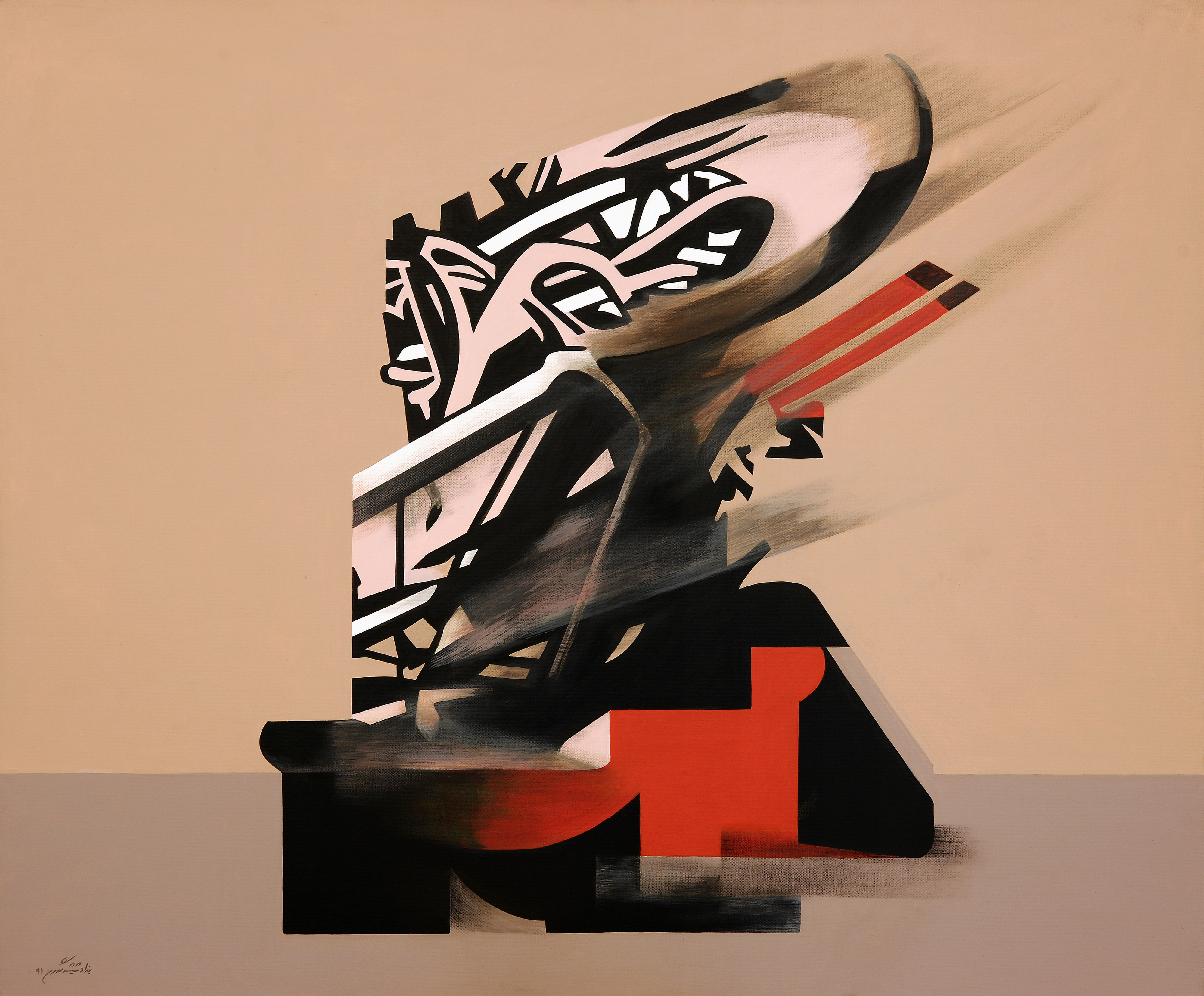 اثر تندیس از مجموعه نقاشی مجسمه ها از بهزاد شیشه گران اثر تندیس از مجموعه نقاشی مجسمه ها از بهزاد شیشه گران