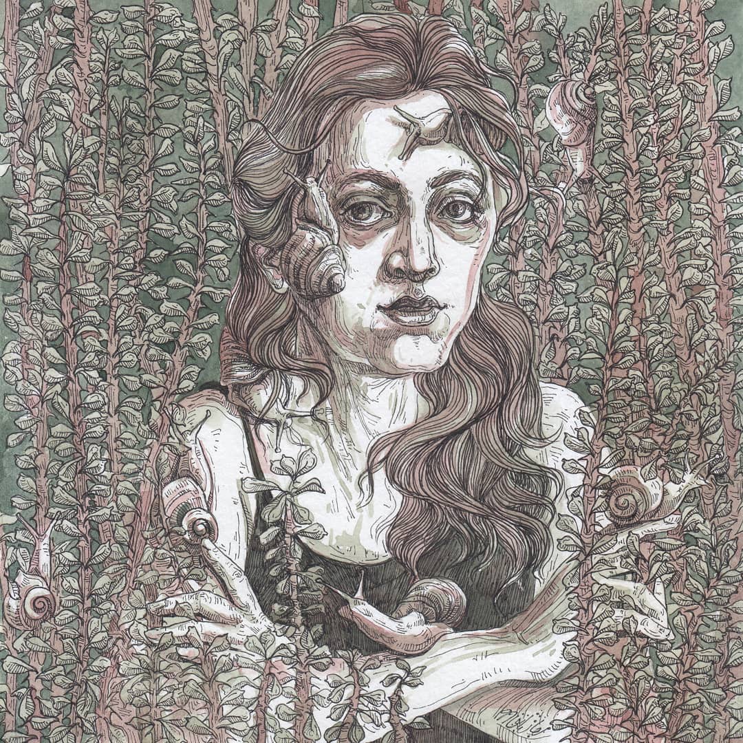 Artwork Selfie portrait in quarantine by MARJAN SABETI Artwork Selfie portrait in quarantine by MARJAN SABETI