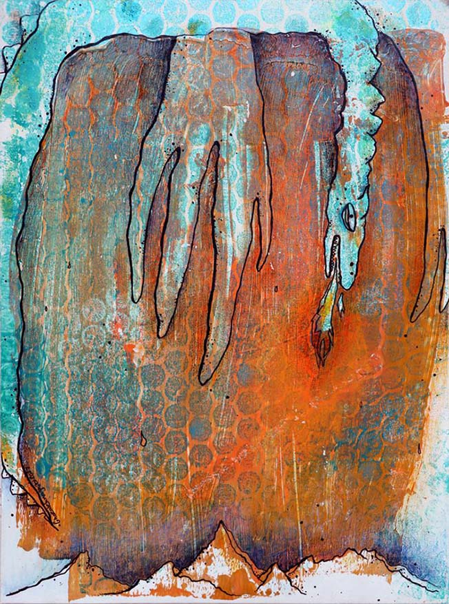 اثر بدون عنوان از غزاله نقیبی اثر بدون عنوان از غزاله نقیبی