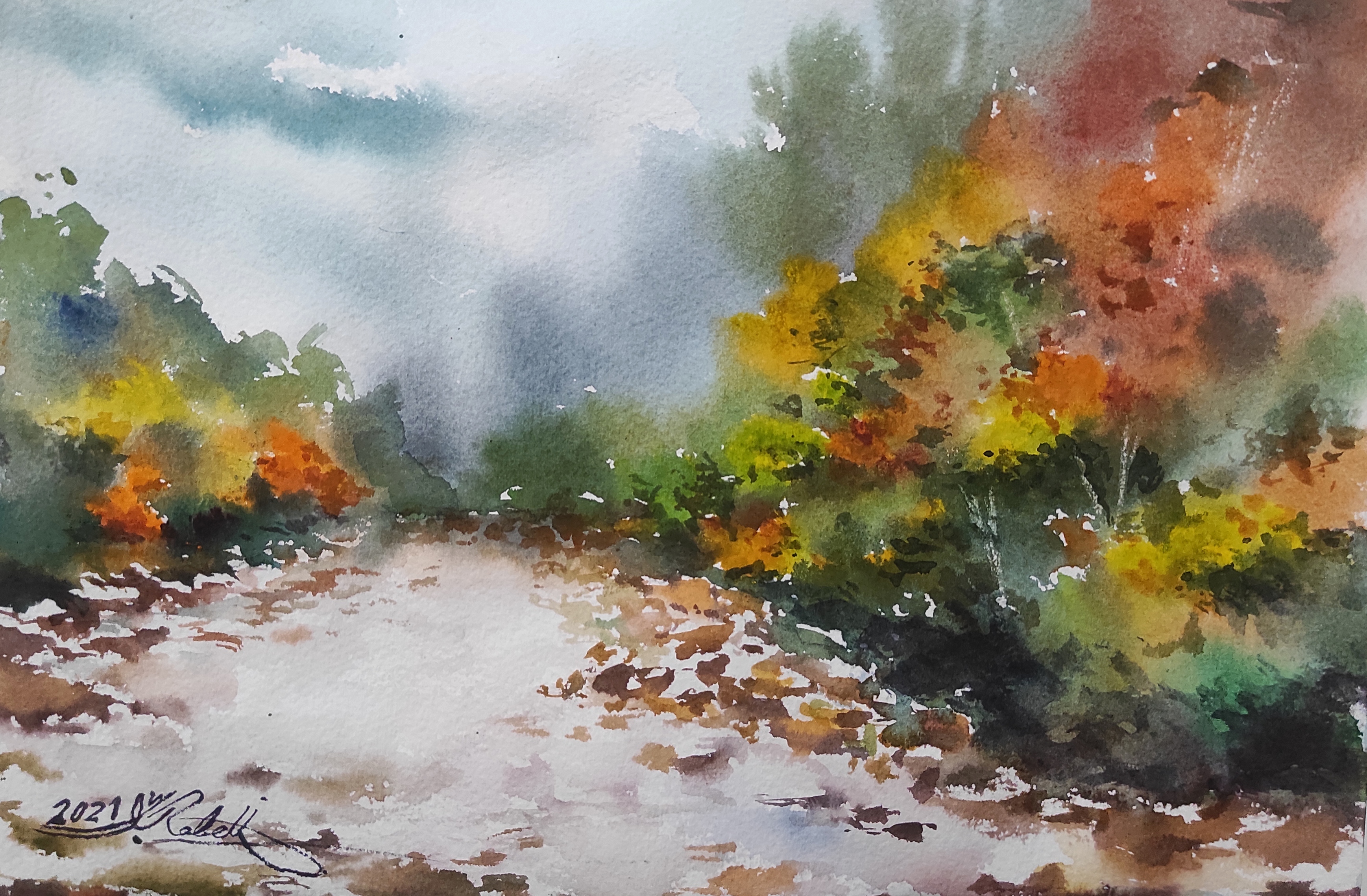 Artwork Autumn whispers by abdolreza rabeti Artwork Autumn whispers by abdolreza rabeti