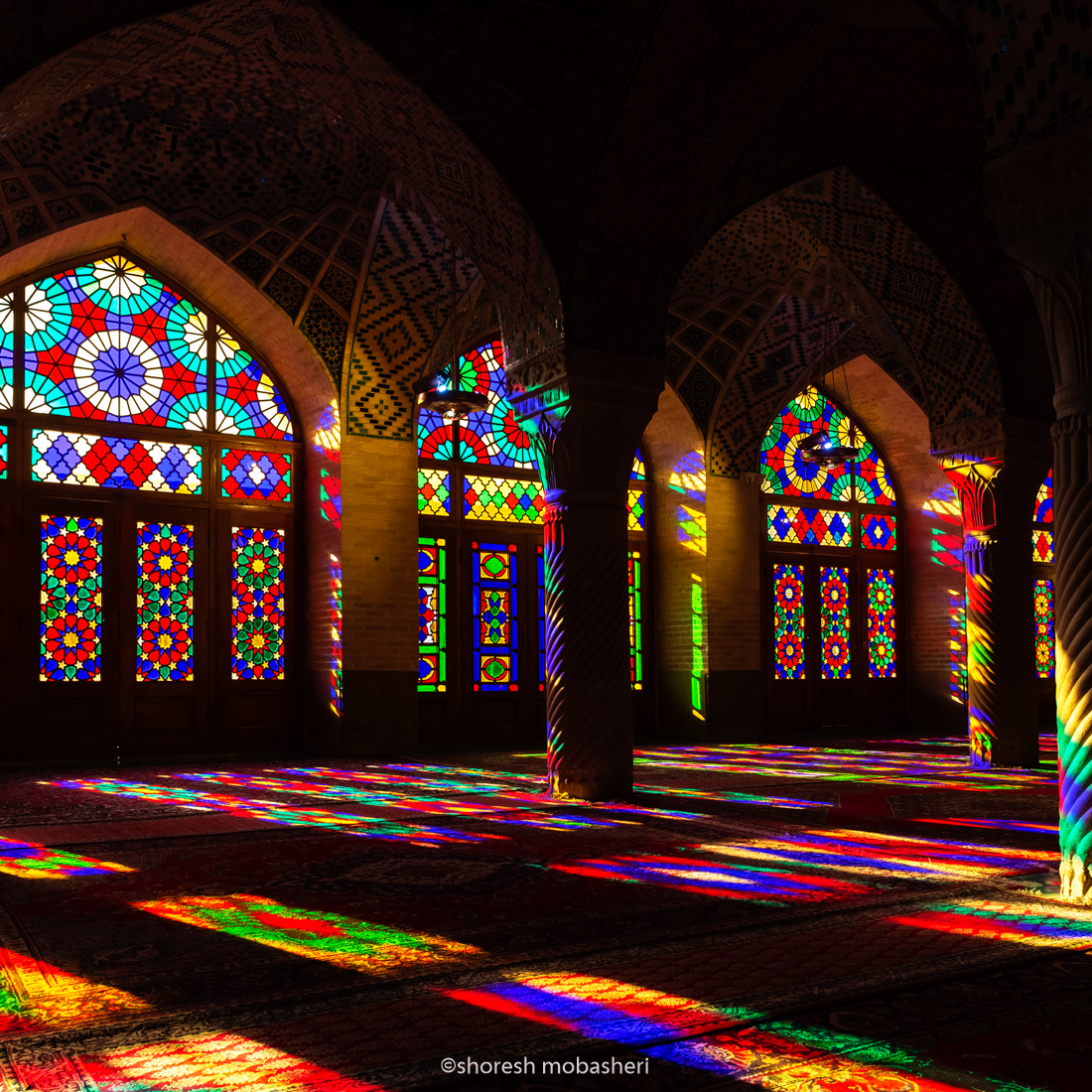 Artwork Nasir al Mulk Mosque one by shoresh mobasheri Artwork Nasir al Mulk Mosque one by shoresh mobasheri
