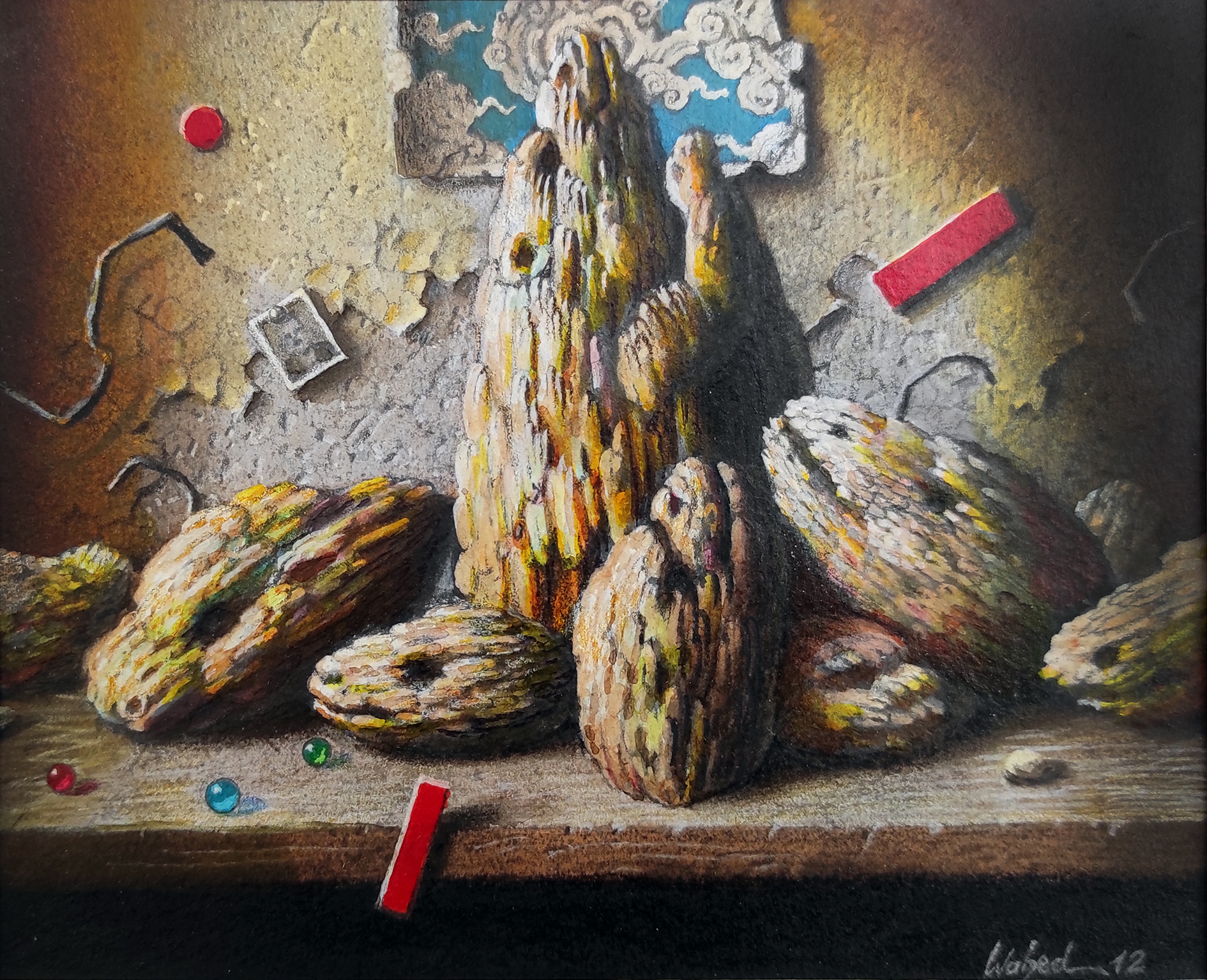 Artwork Harati stones by Wahed Khakdan Artwork Harati stones by Wahed Khakdan