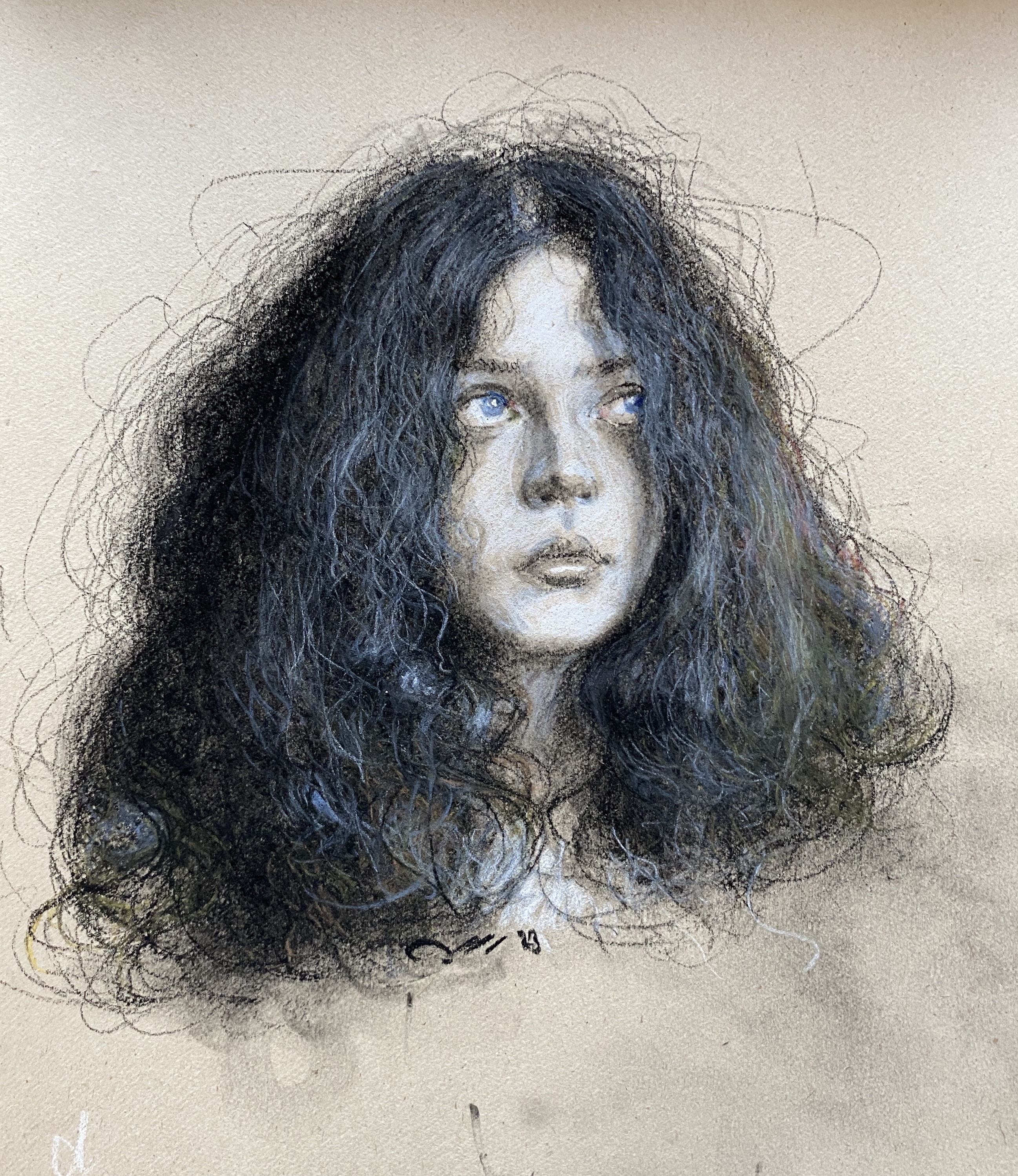 Artwork The girl with blue eyes by Yaser Mirzaee Artwork The girl with blue eyes by Yaser Mirzaee