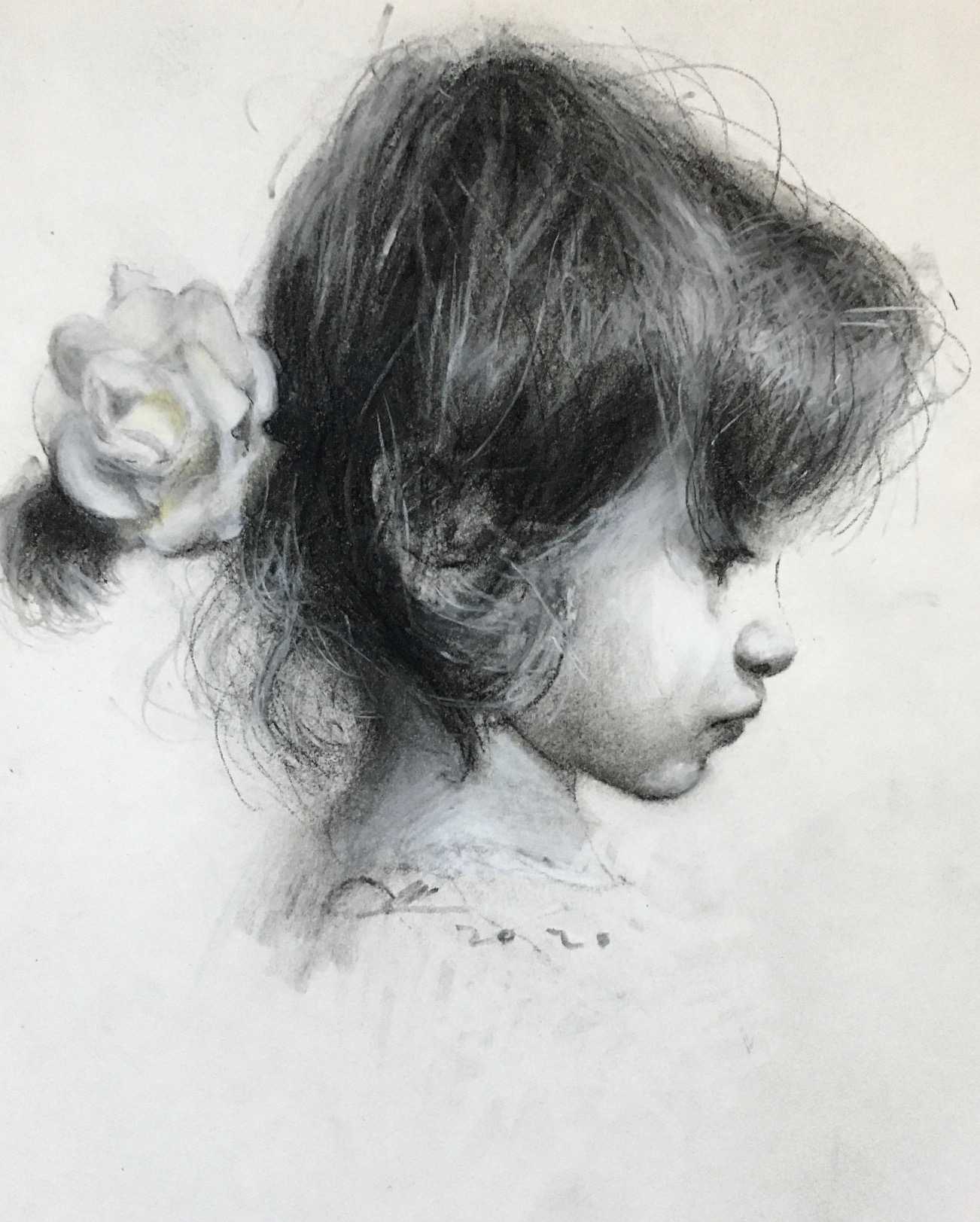 Artwork One day a portrait of my daughter 6 by Yaser Mirzaee Artwork One day a portrait of my daughter 6 by Yaser Mirzaee