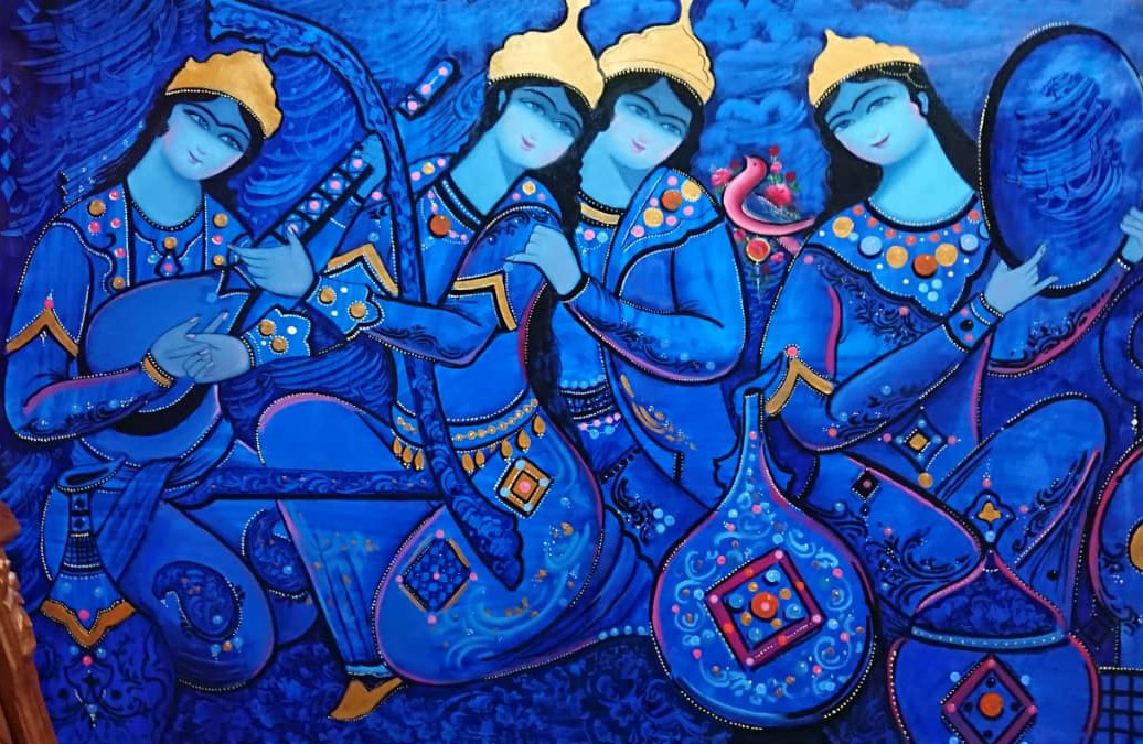 اثر دختران نوازنده از عبدالله رحیمی اثر دختران نوازنده از عبدالله رحیمی