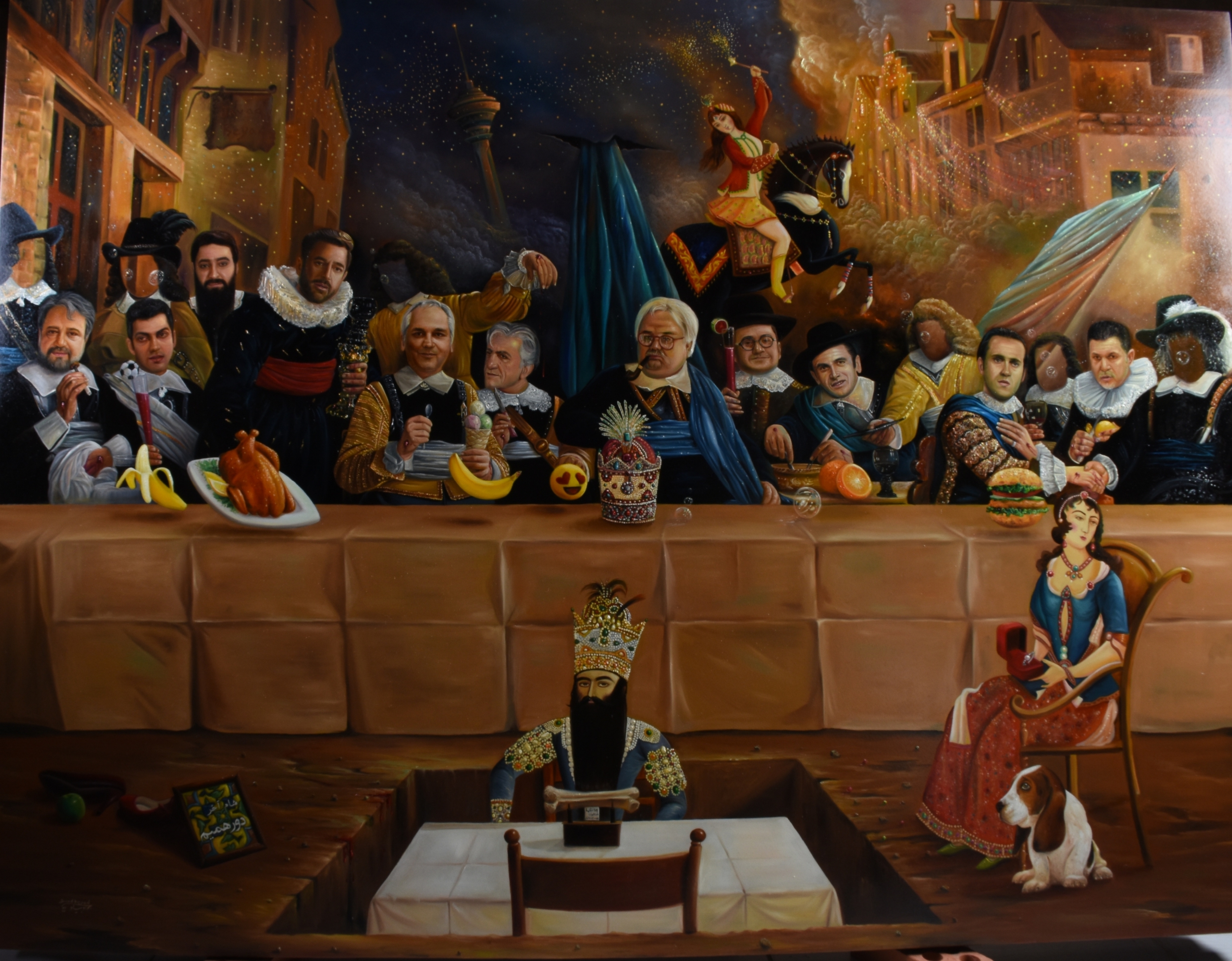 اثر شام آخر دورهمیم( از مجموعه پشت فرداها شهریست) از جواد بیاد اثر شام آخر دورهمیم( از مجموعه پشت فرداها شهریست) از جواد بیاد