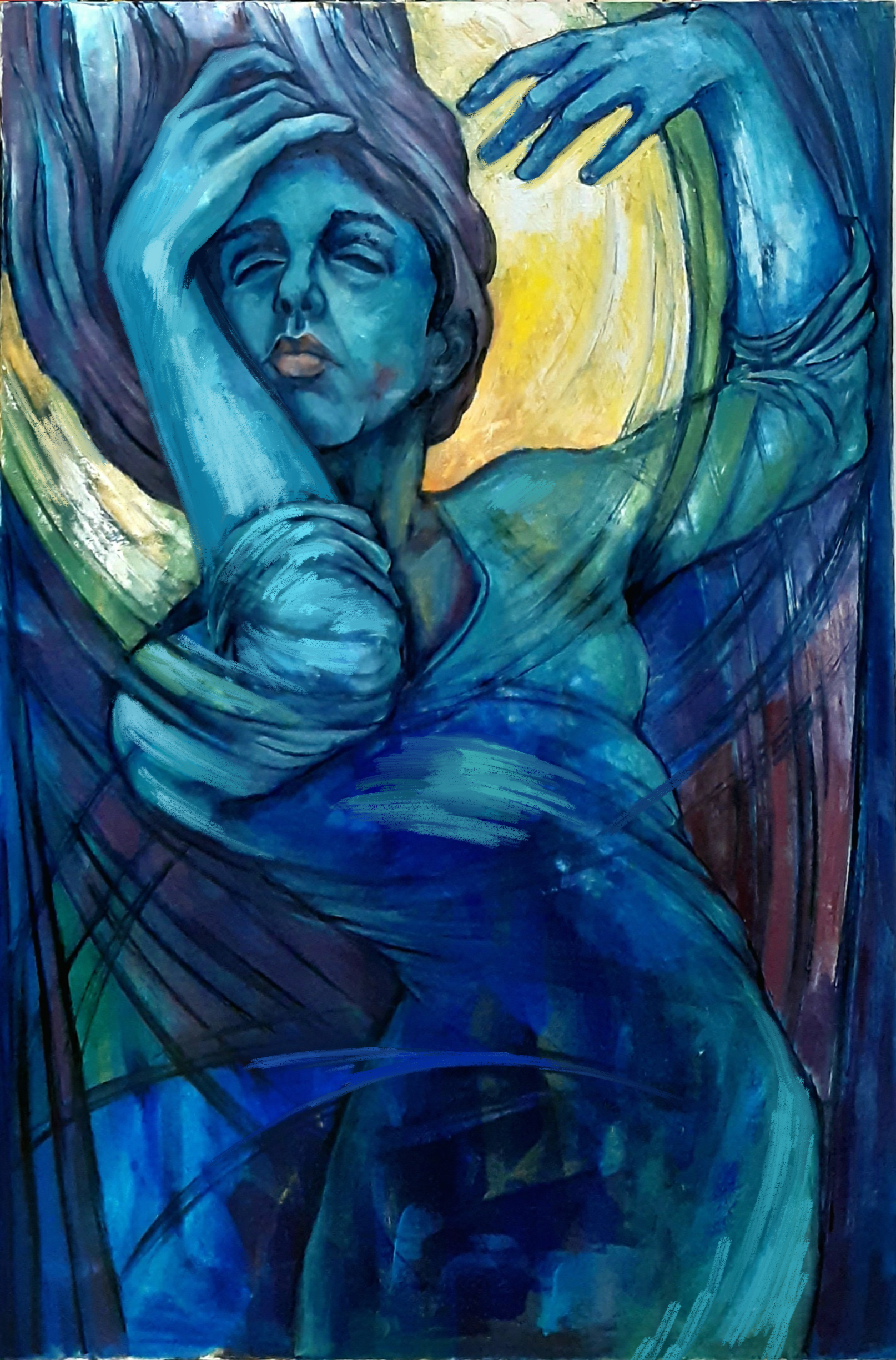 Artwork Be like a river that hits a rock on the slope of a valley by azam akbar halvaii Artwork Be like a river that hits a rock on the slope of a valley by azam akbar halvaii