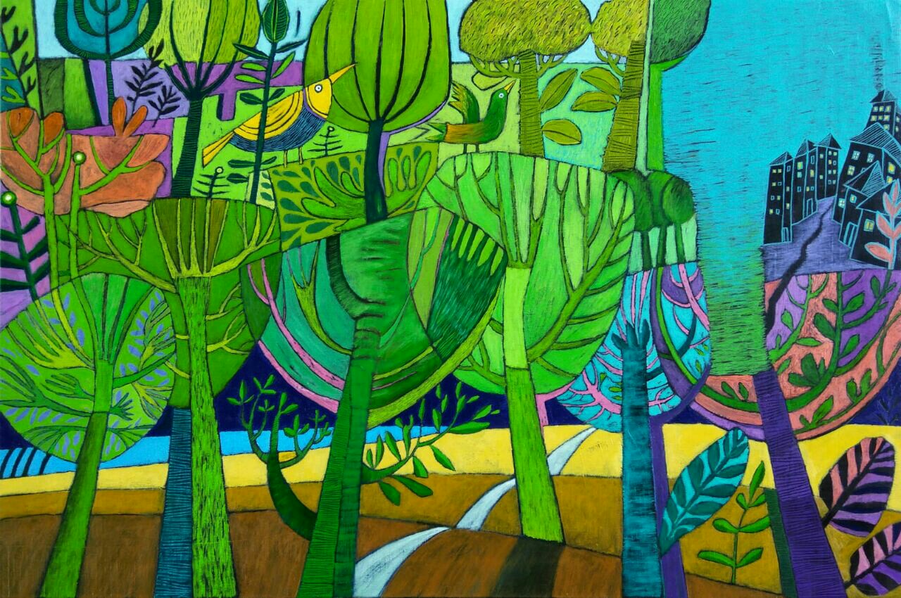 Artwork A bird's paradise by Reza Bigonah Artwork A bird's paradise by Reza Bigonah