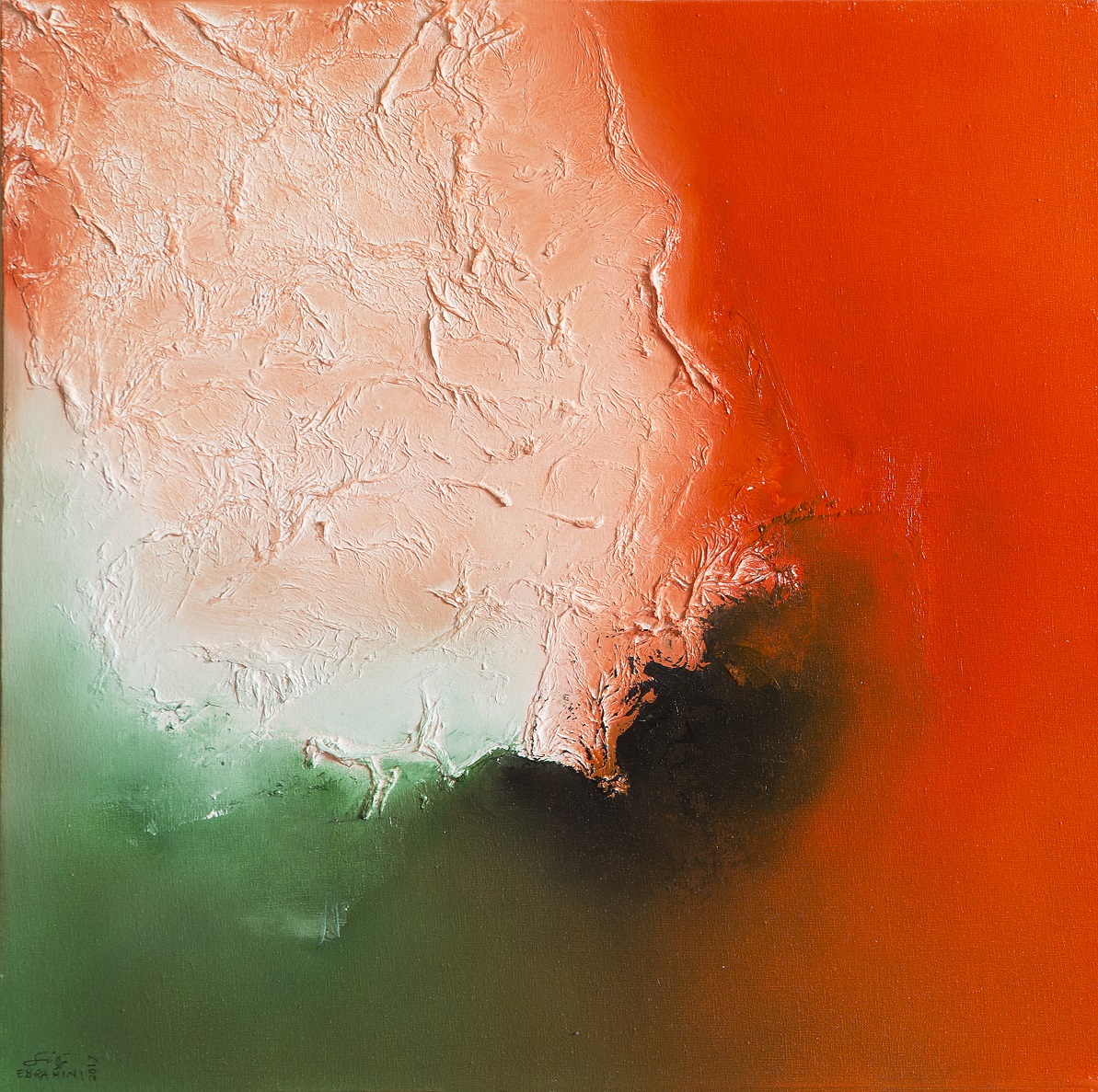 اثر بدون عنوان قرمز دو از ترانه ابراهیمی اثر بدون عنوان قرمز دو از ترانه ابراهیمی