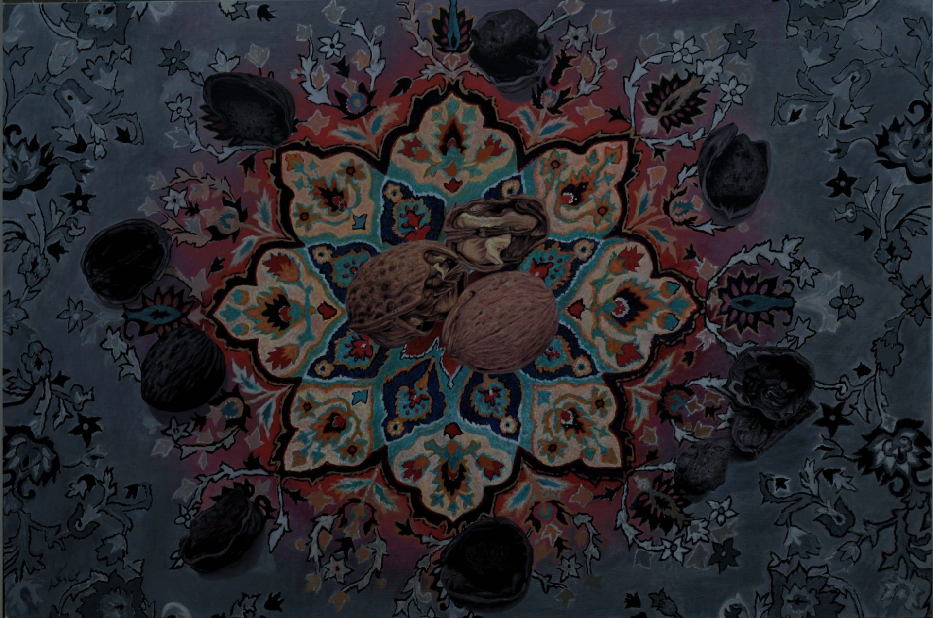 Artwork Walnuts and stones by Sajad Gomar Artwork Walnuts and stones by Sajad Gomar