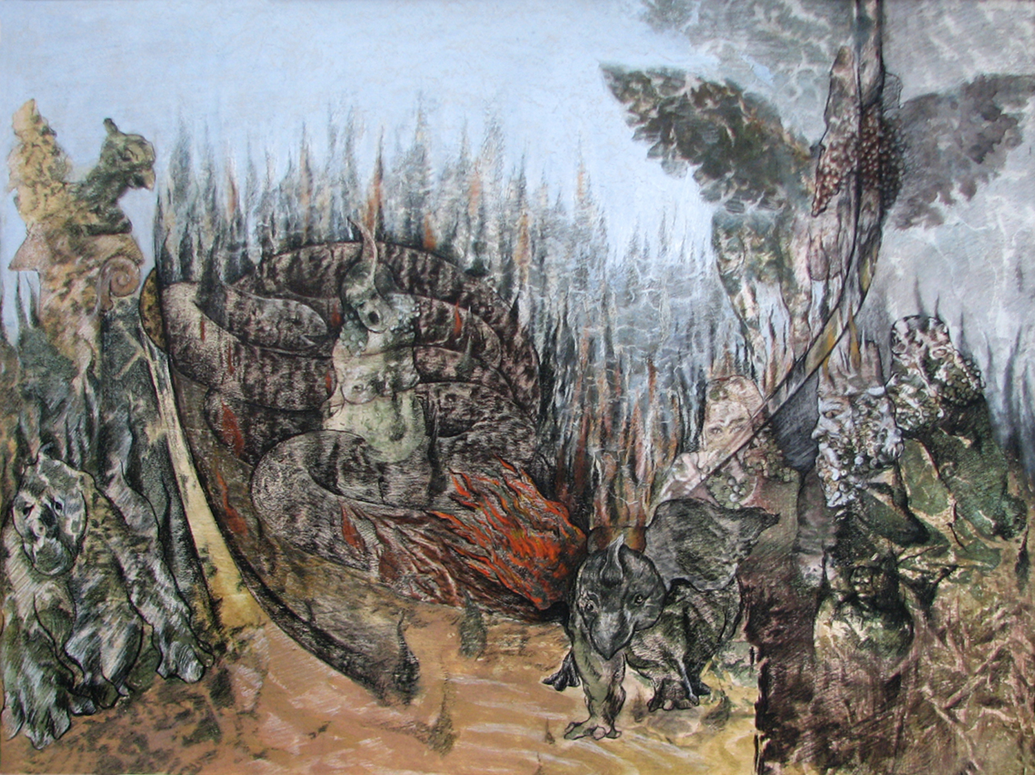 Artwork Untitled from Ardavirafnameh by Hamid Fam Artwork Untitled from Ardavirafnameh by Hamid Fam