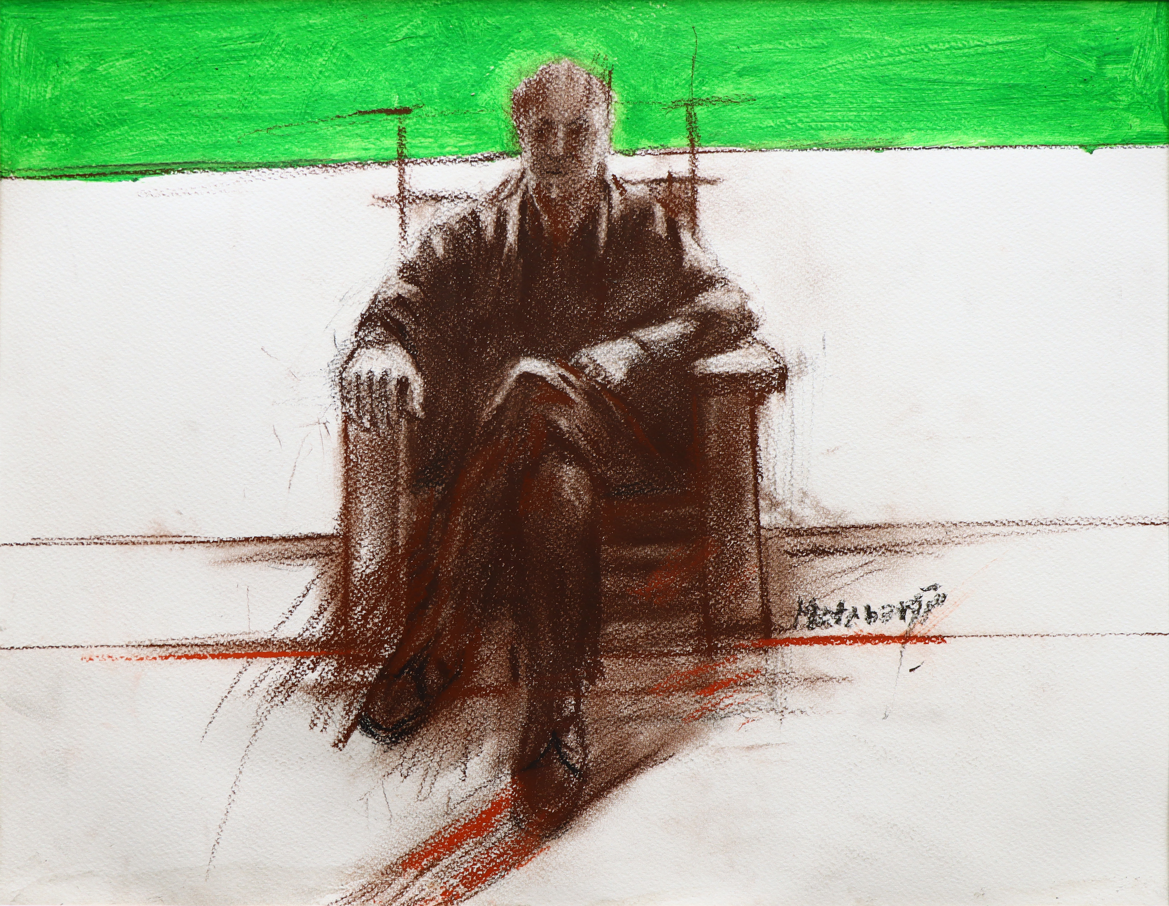 اثر بدون عنوان از منوچهر معتبر اثر بدون عنوان از منوچهر معتبر