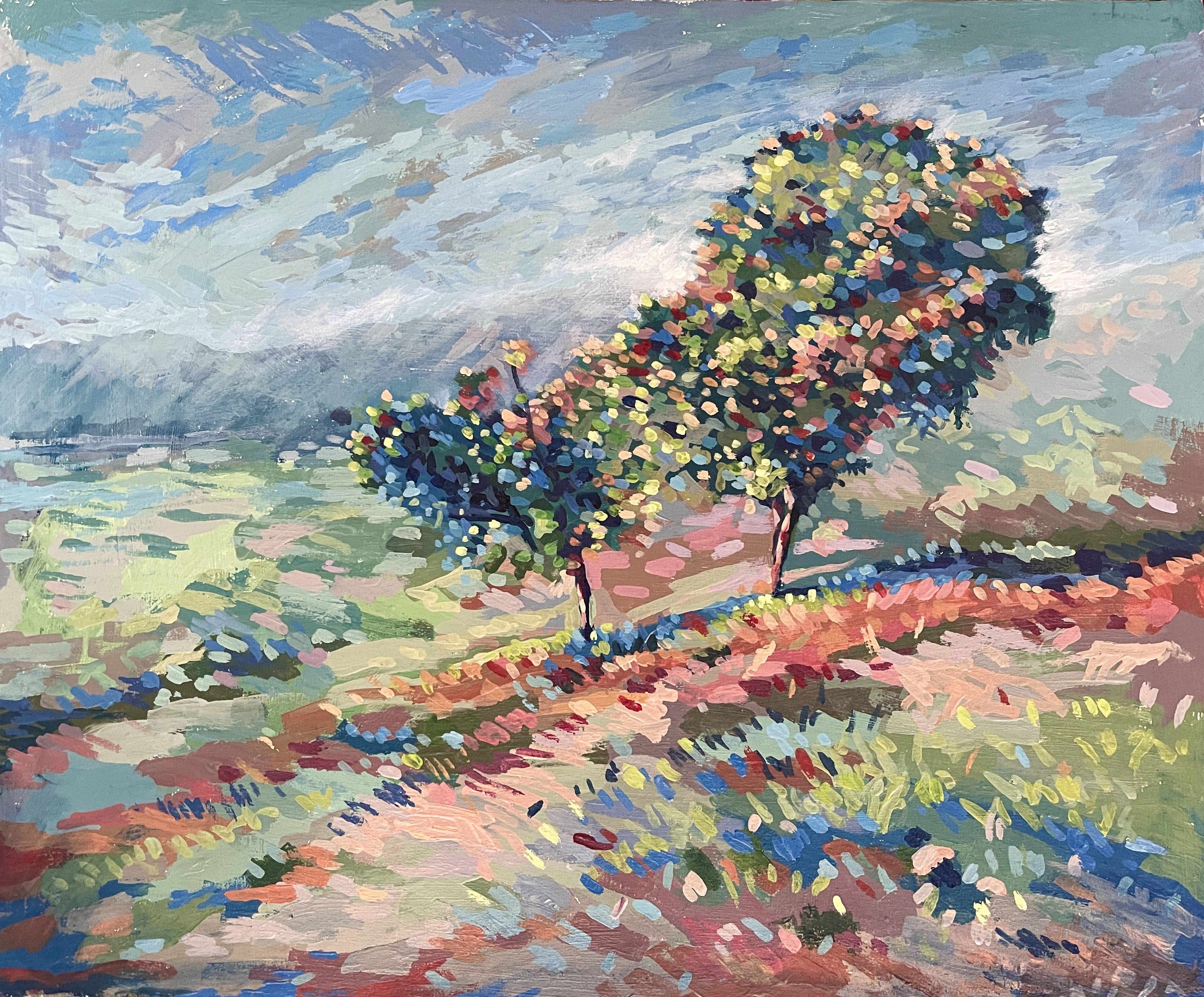 Artwork Oak trees in Ganjei by ali rastroo Artwork Oak trees in Ganjei by ali rastroo