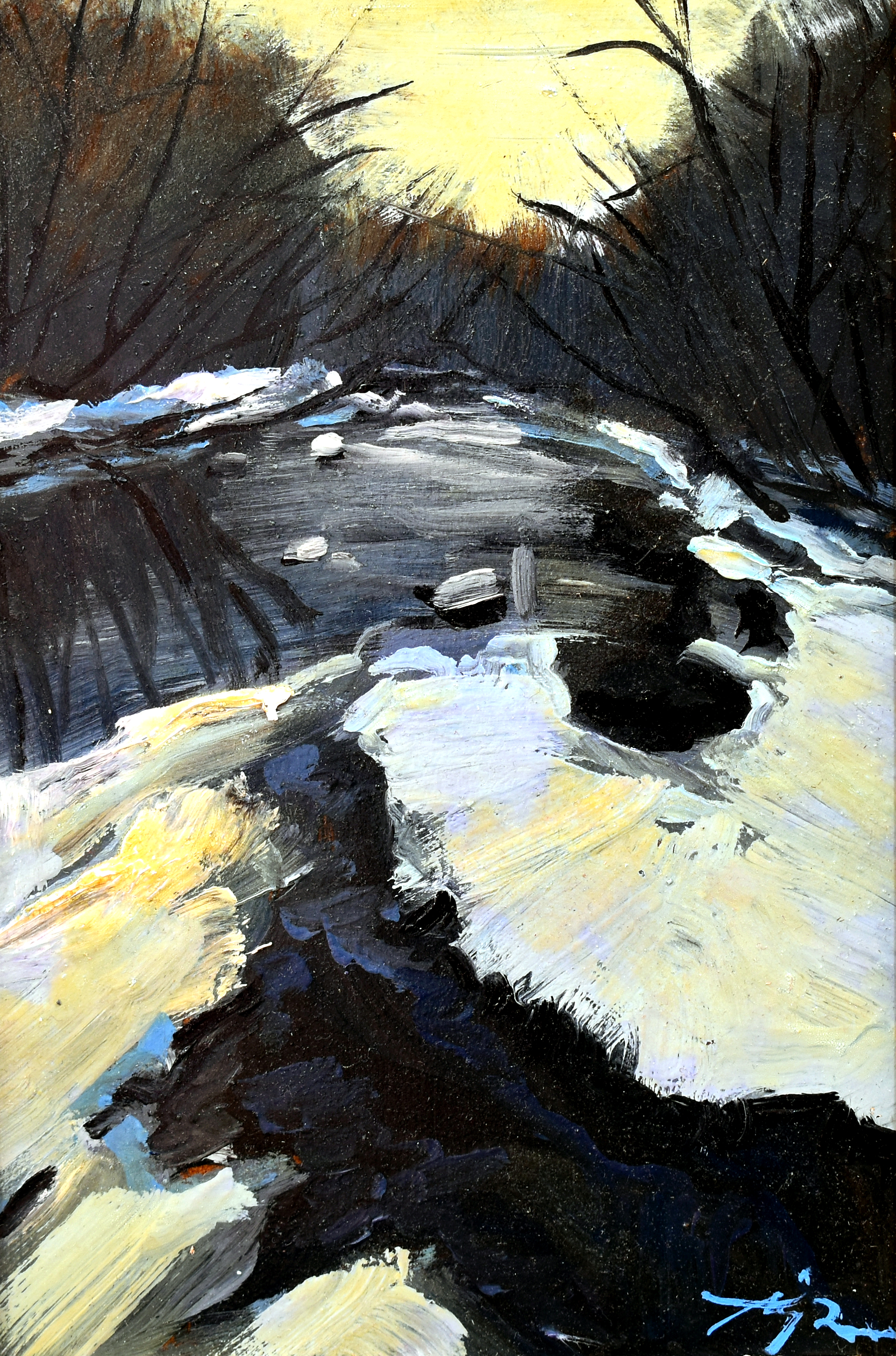 یخ رودخانه | | خرید تابلو یخ رودخانه | | خرید تابلو