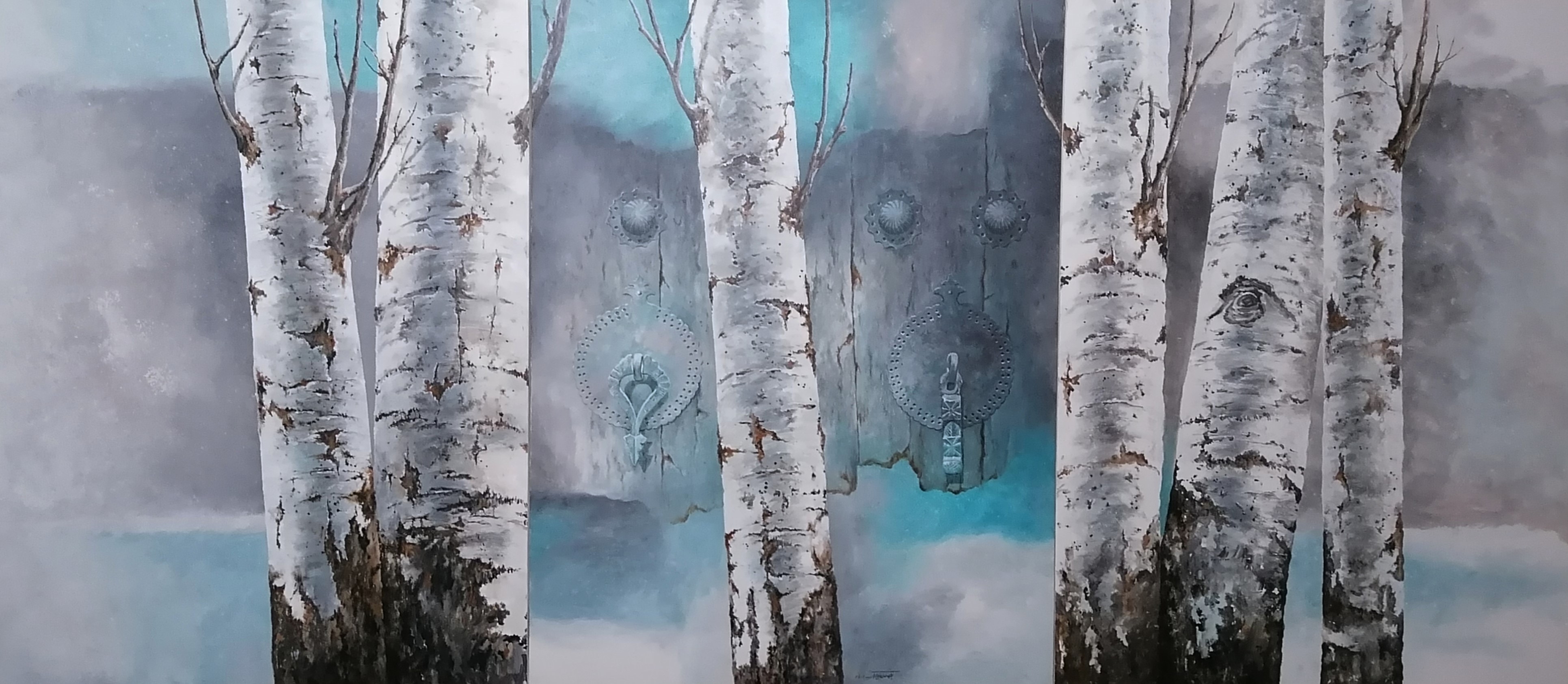 Artwork sepidar and darkuba trees by Bahman Nikoo Artwork sepidar and darkuba trees by Bahman Nikoo