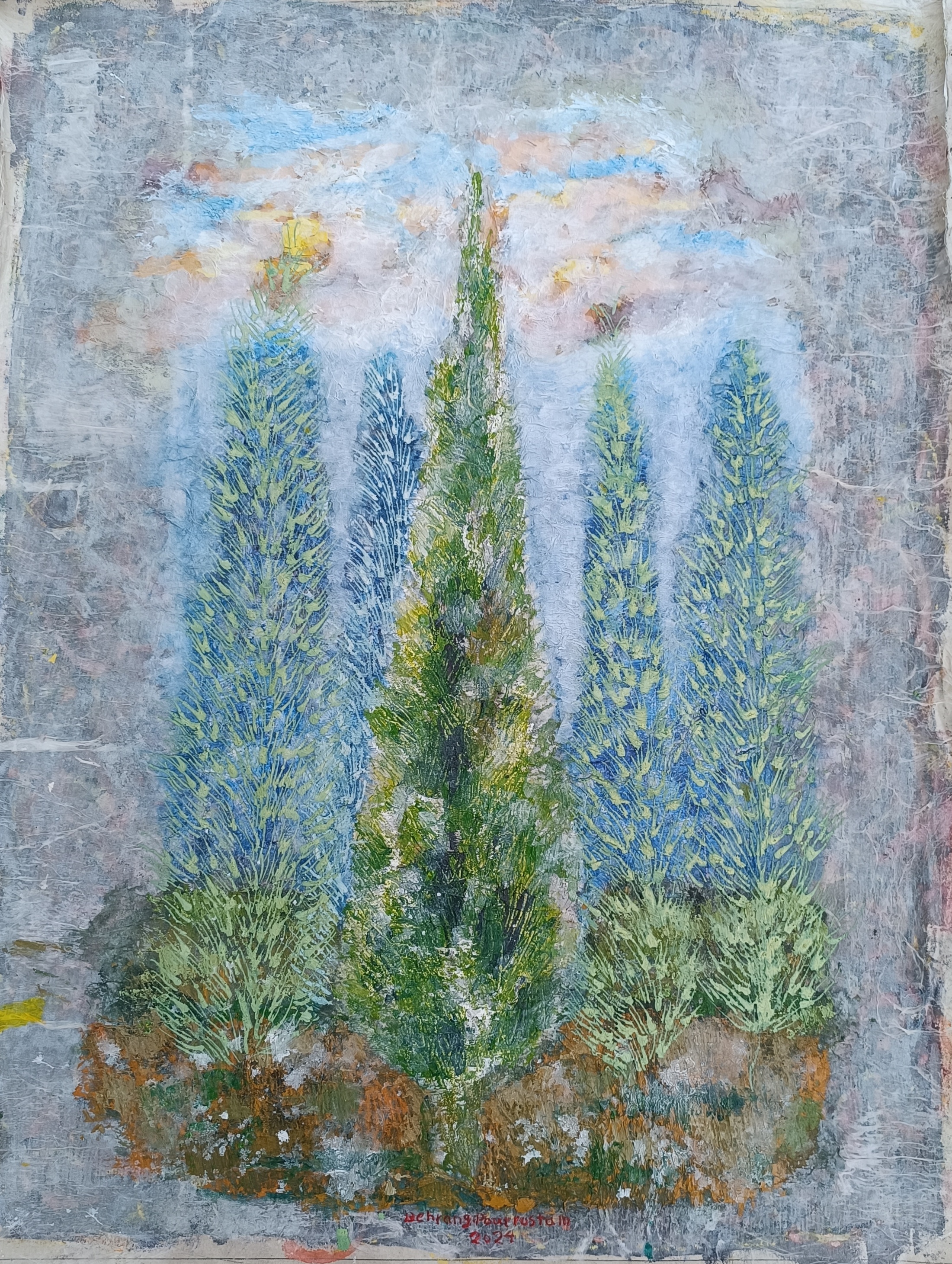 Artwork Iranian Cypress 8 by Behrang Pourrostam Artwork Iranian Cypress 8 by Behrang Pourrostam