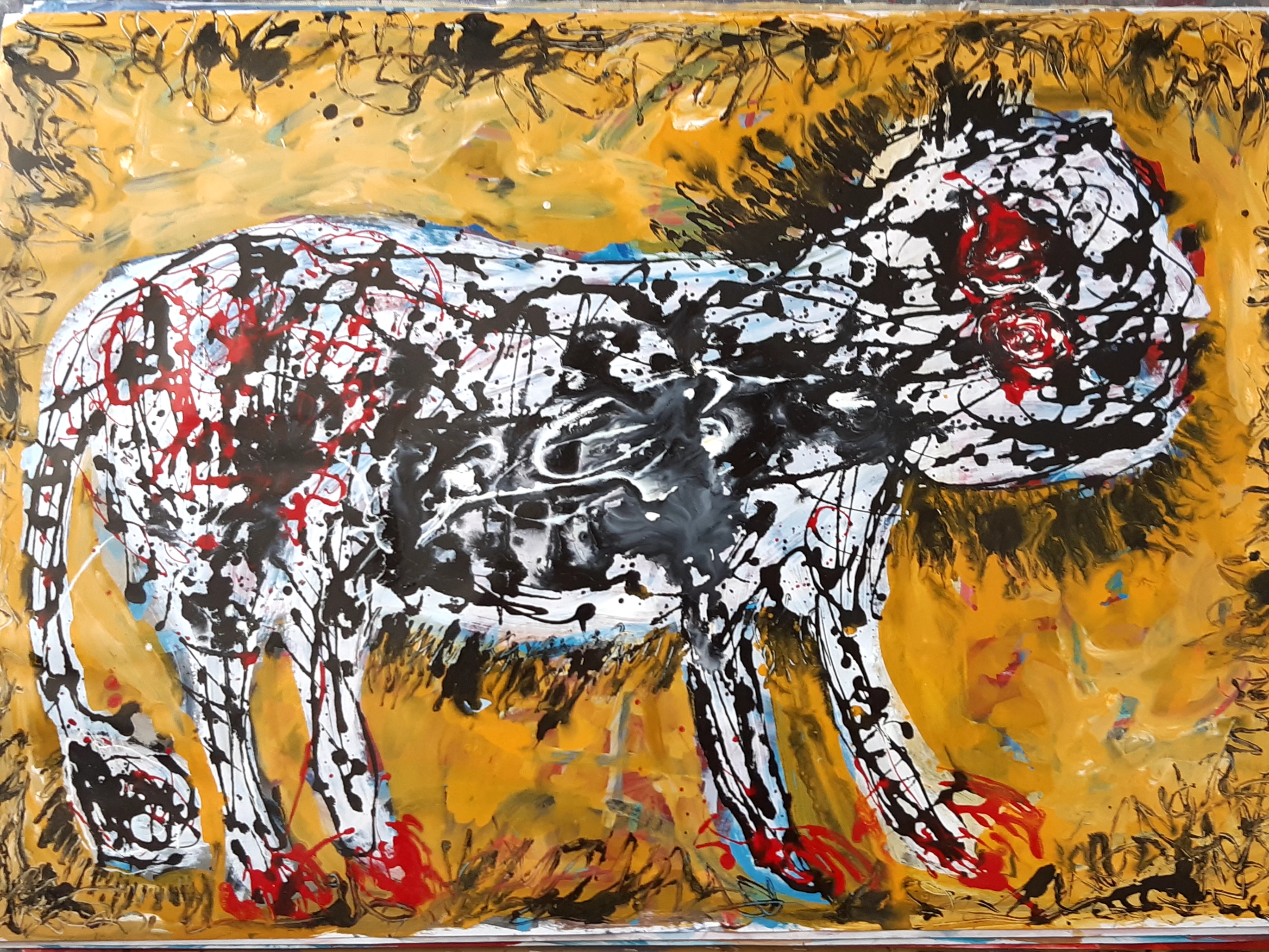 شیر زرد | | خرید تابلو شیر زرد | | خرید تابلو