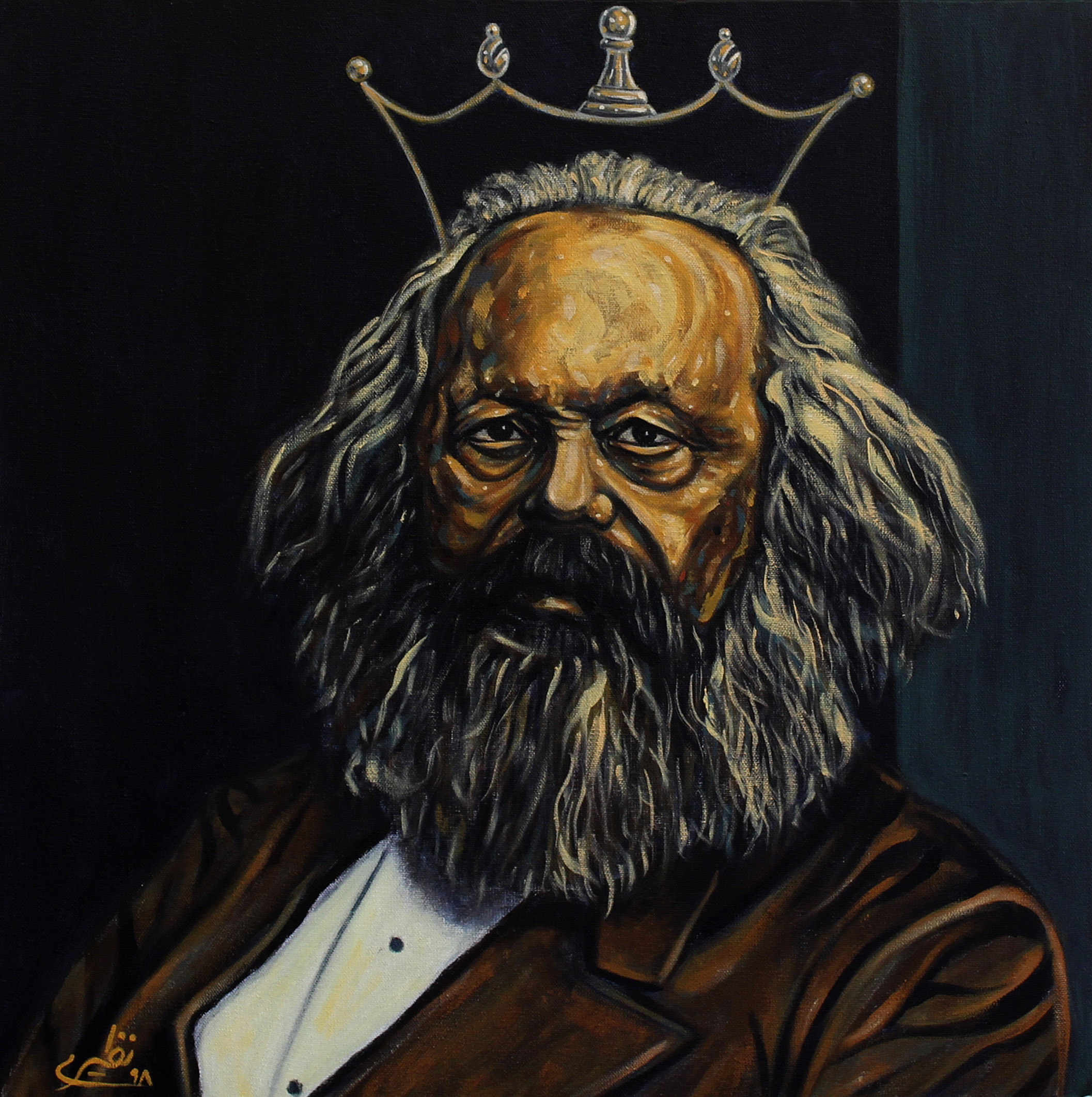 Artwork face to face with philosophers -Marx by Sina Naziri Artwork face to face with philosophers -Marx by Sina Naziri