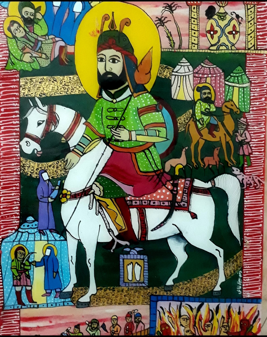 اثر شمایل حضرت عباس از بهزاد نقاش اثر شمایل حضرت عباس از بهزاد نقاش