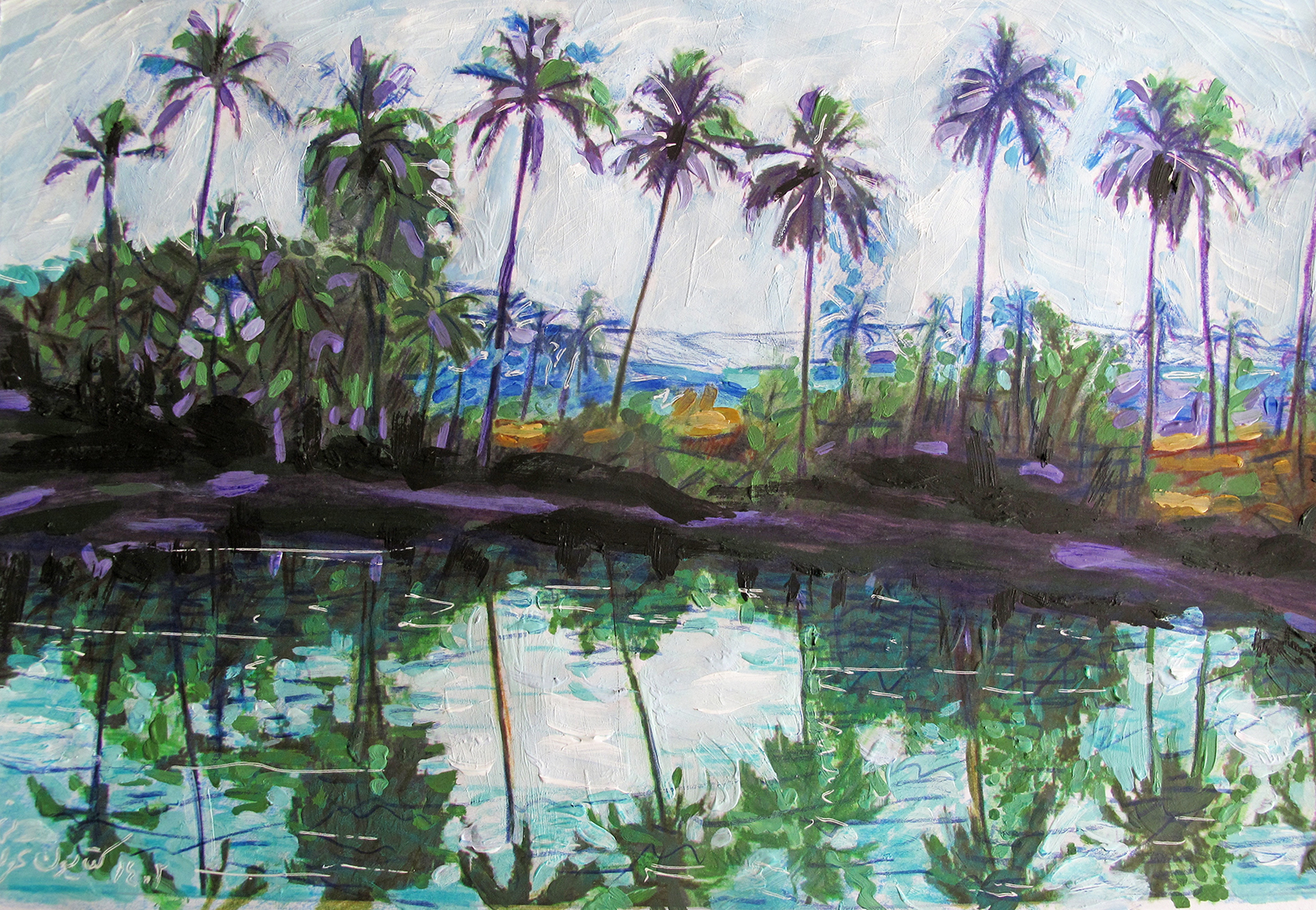Artwork palmtrees by katayoun tehrani Artwork palmtrees by katayoun tehrani