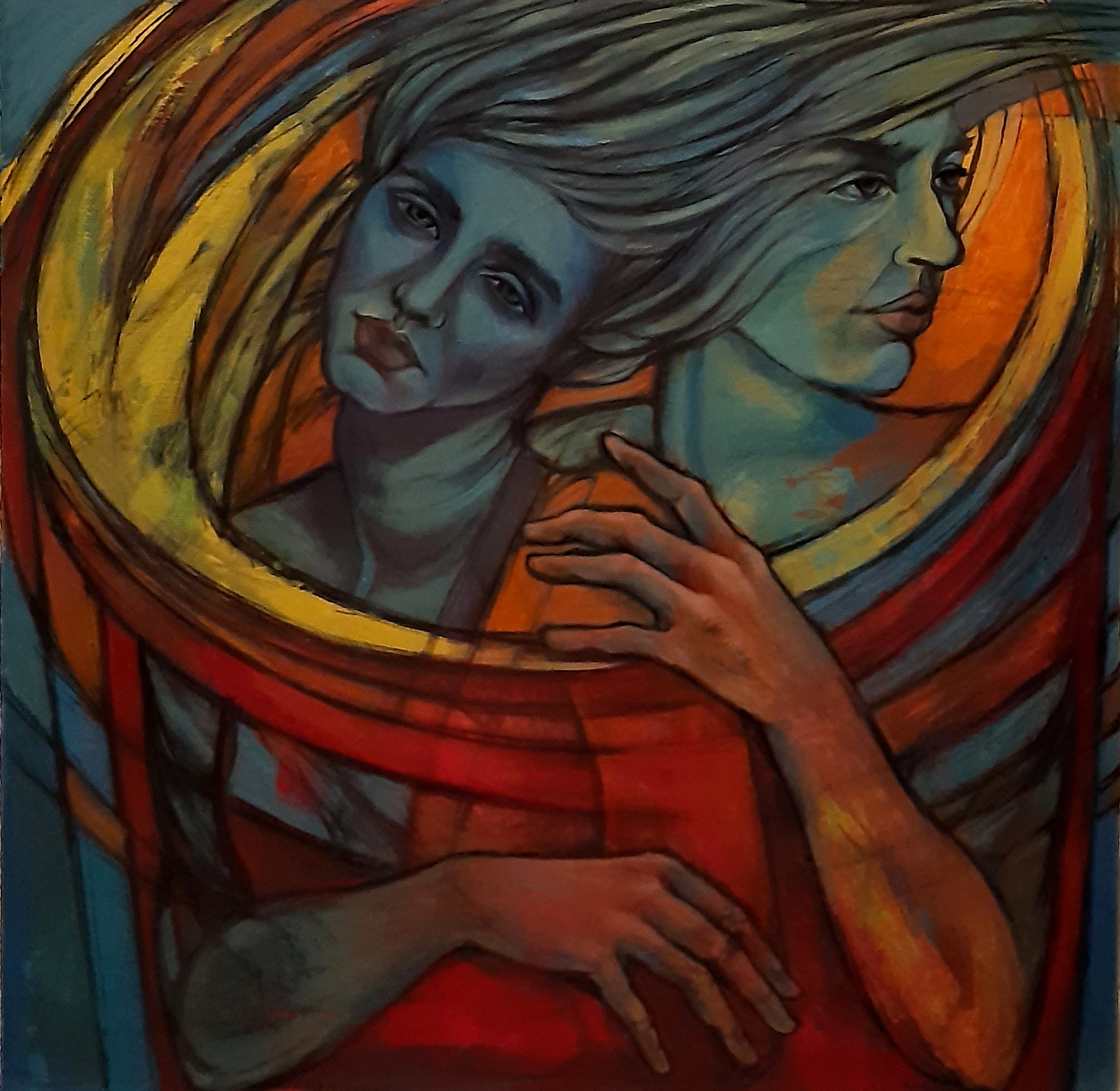Artwork All through the darkness the moon flamed in the moonlight by azam akbar halvaii Artwork All through the darkness the moon flamed in the moonlight by azam akbar halvaii