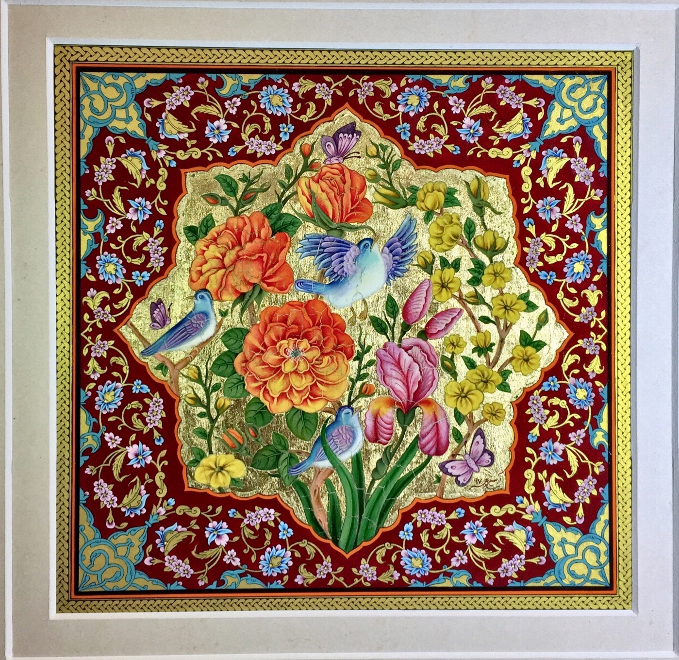 Artwork flower and bird by Armin Rahbar Artwork flower and bird by Armin Rahbar