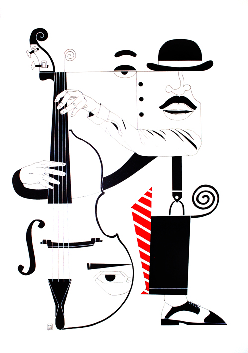 Artwork The Bass Player by Masoud Naddafi Artwork The Bass Player by Masoud Naddafi