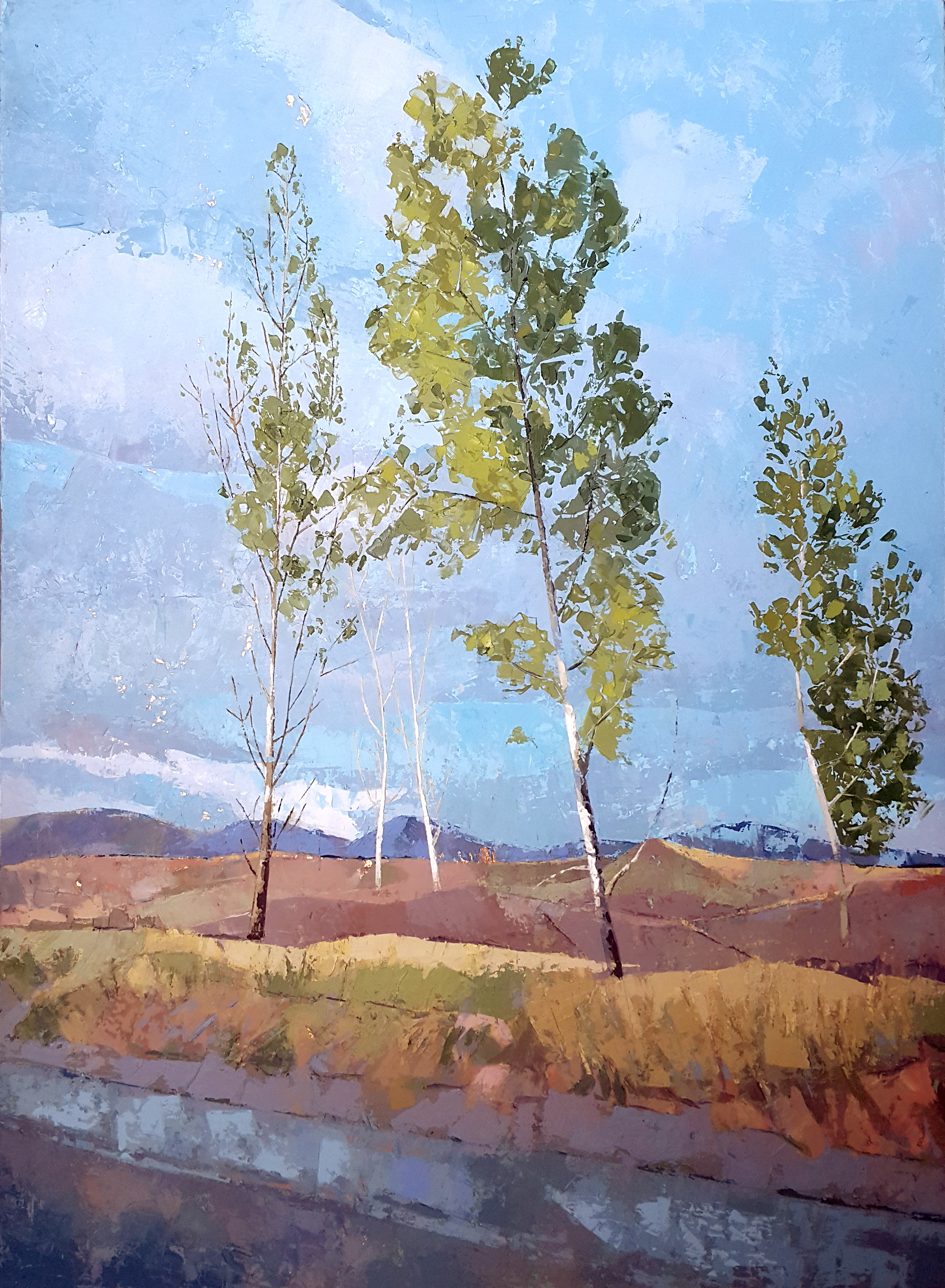 Artwork Sky & tree landscape by Fariba Bahmani Artwork Sky & tree landscape by Fariba Bahmani