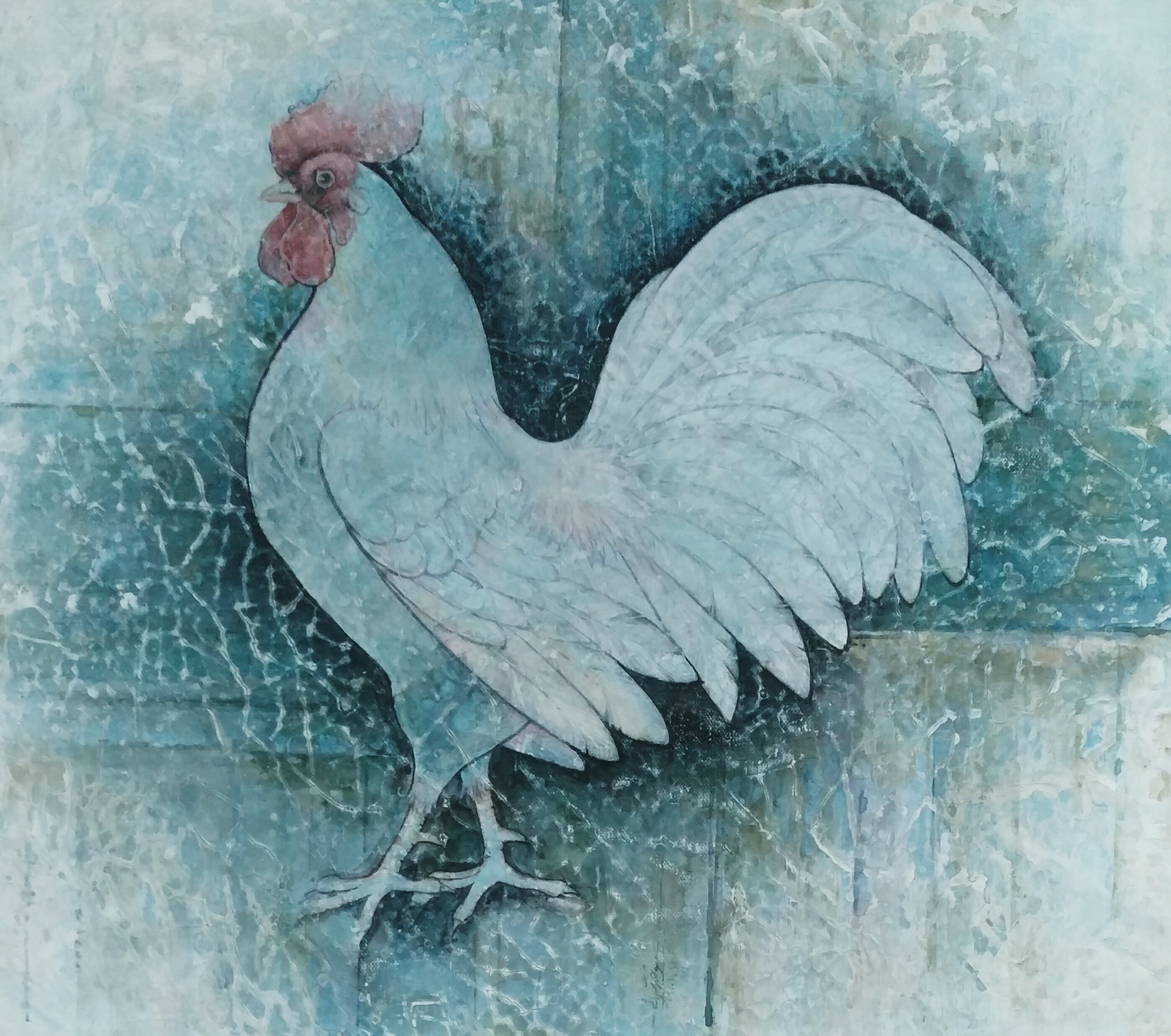 اثر از مجموعه خروسها از حبیب الله سوخته سرایی اثر از مجموعه خروسها از حبیب الله سوخته سرایی