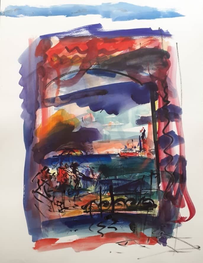 اثر بدون عنوان از بهمن بروجنی اثر بدون عنوان از بهمن بروجنی