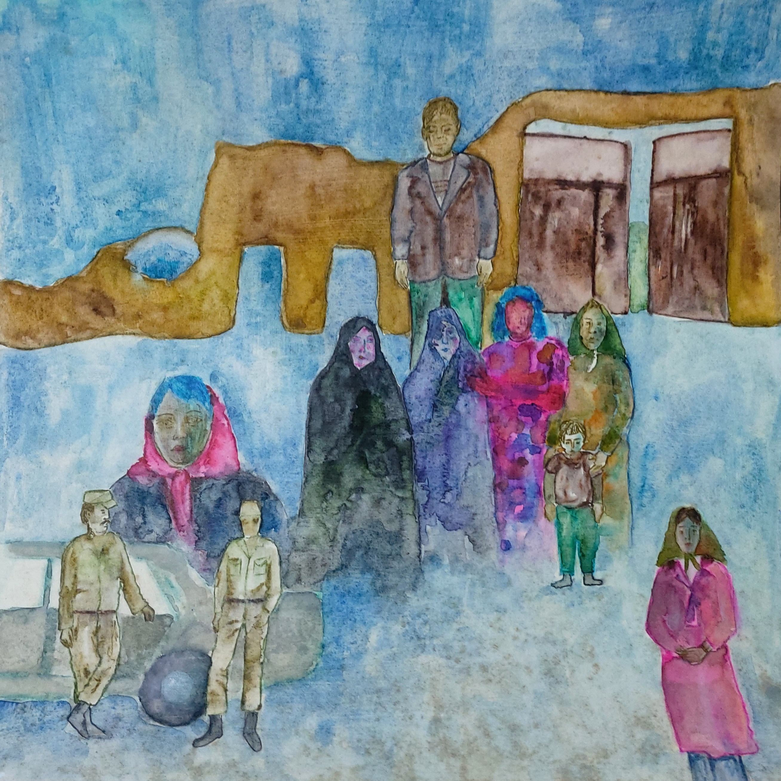 Artwork news of death by Fatemeh Farahani Artwork news of death by Fatemeh Farahani