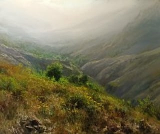 Artwork Spring on the hill by Faramarz Mokhtarpour Artwork Spring on the hill by Faramarz Mokhtarpour