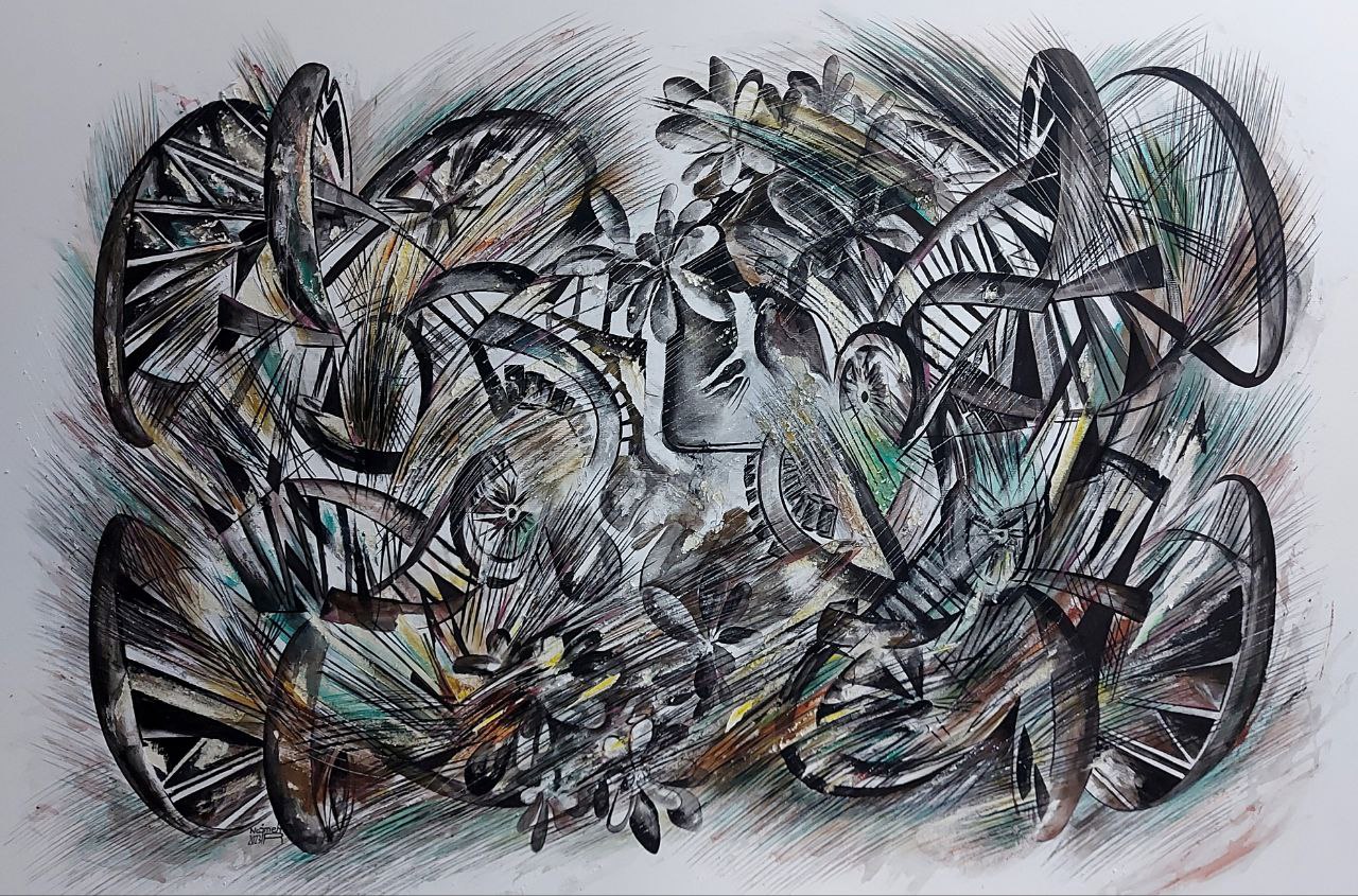 اثر زایش و فرسایش 3 از نجمه راسخ اثر زایش و فرسایش 3 از نجمه راسخ