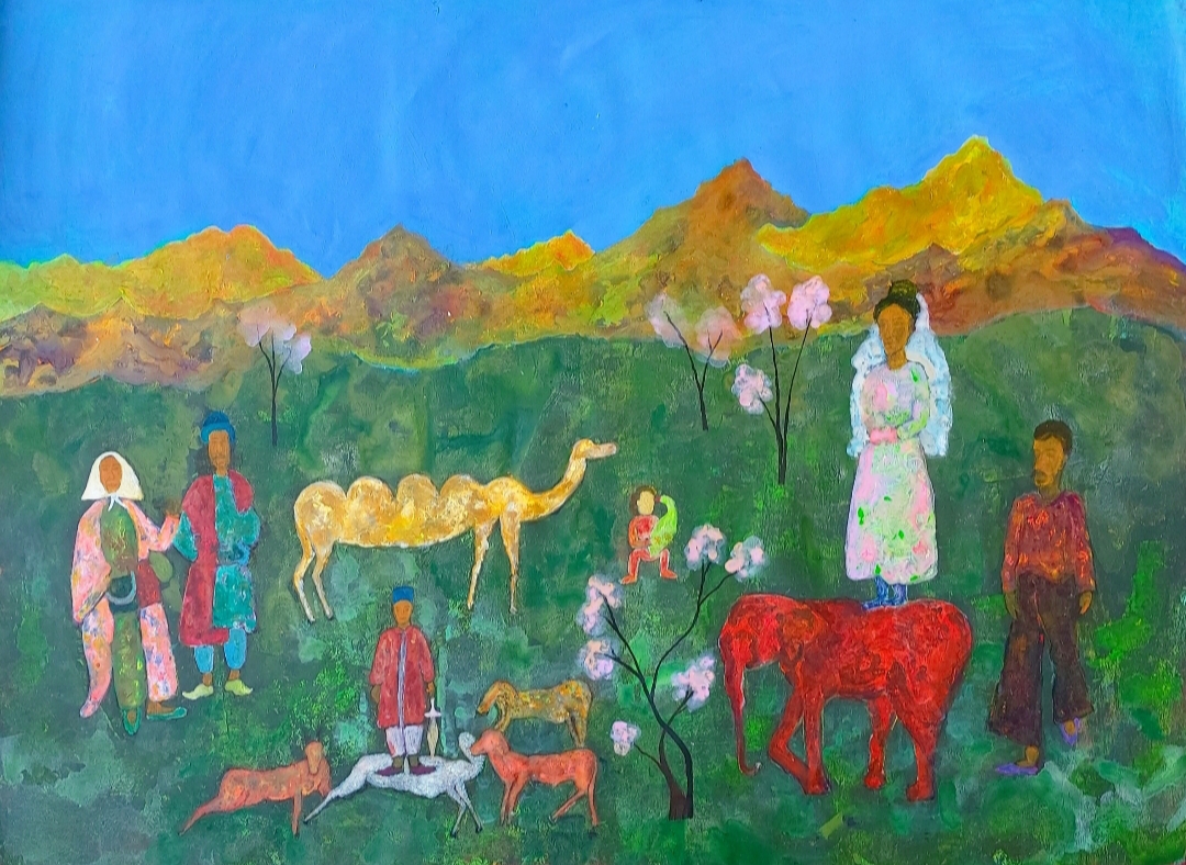 اثر یک روز در صحرا از فاطمه فراهانی اثر یک روز در صحرا از فاطمه فراهانی