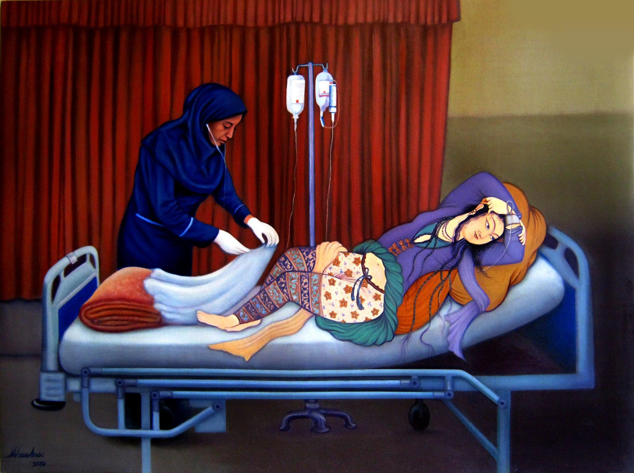 اثر مینیاتور صفوی از محسن امینی اثر مینیاتور صفوی از محسن امینی