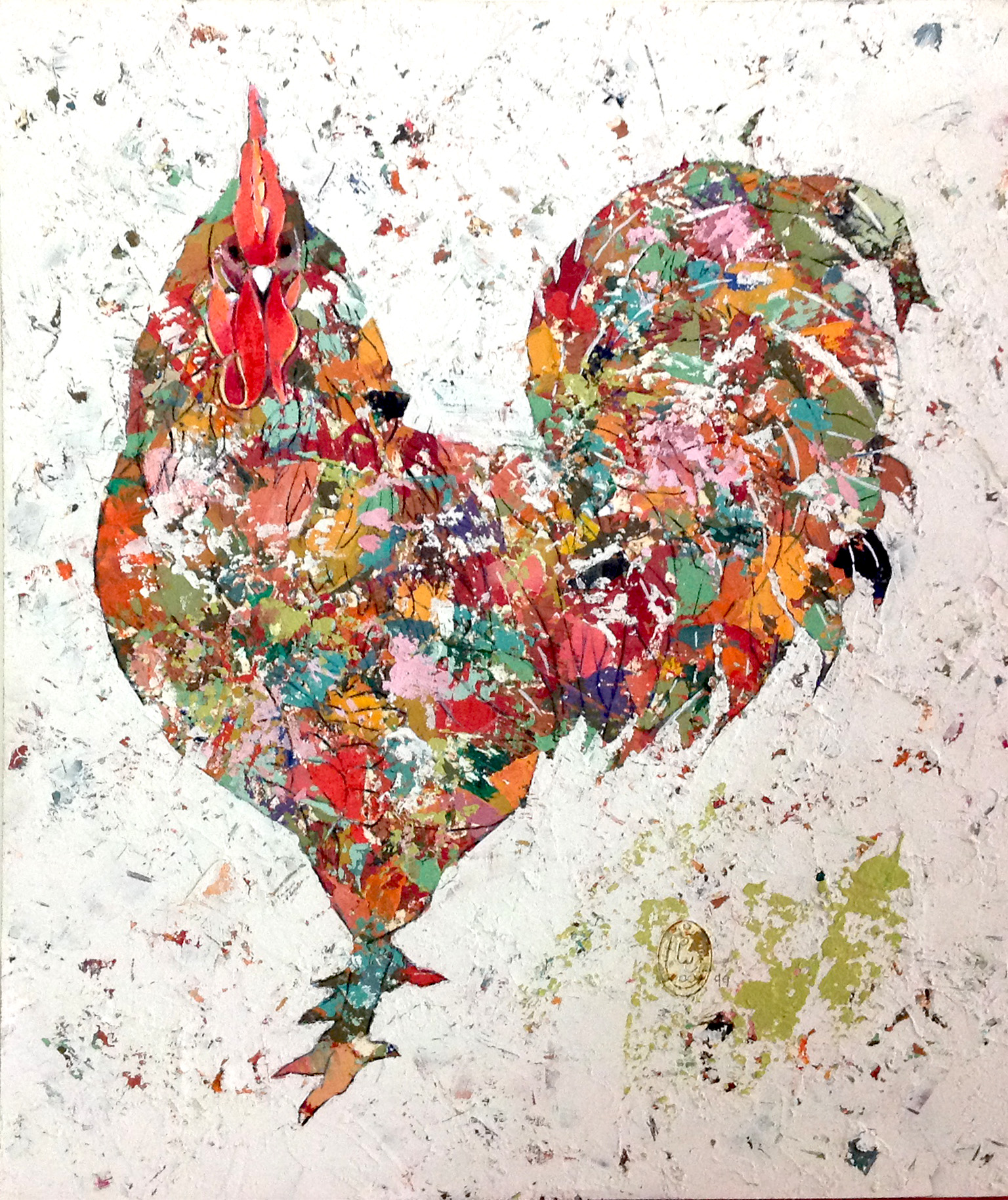 Artwork Colorful ruster by Fariba Bahmani Artwork Colorful ruster by Fariba Bahmani