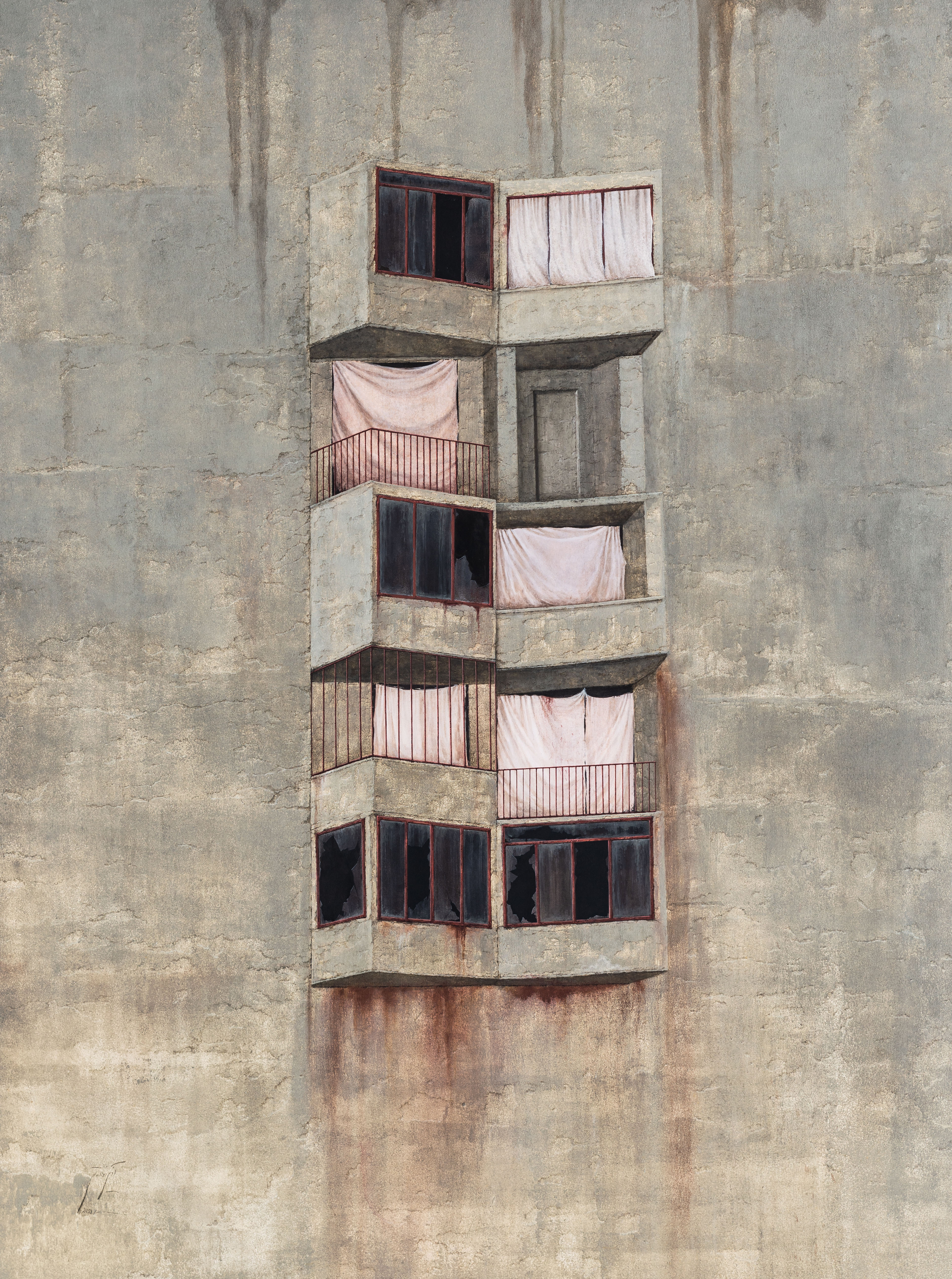 Artwork Stricken series three by Azin Zolfaghari Artwork Stricken series three by Azin Zolfaghari