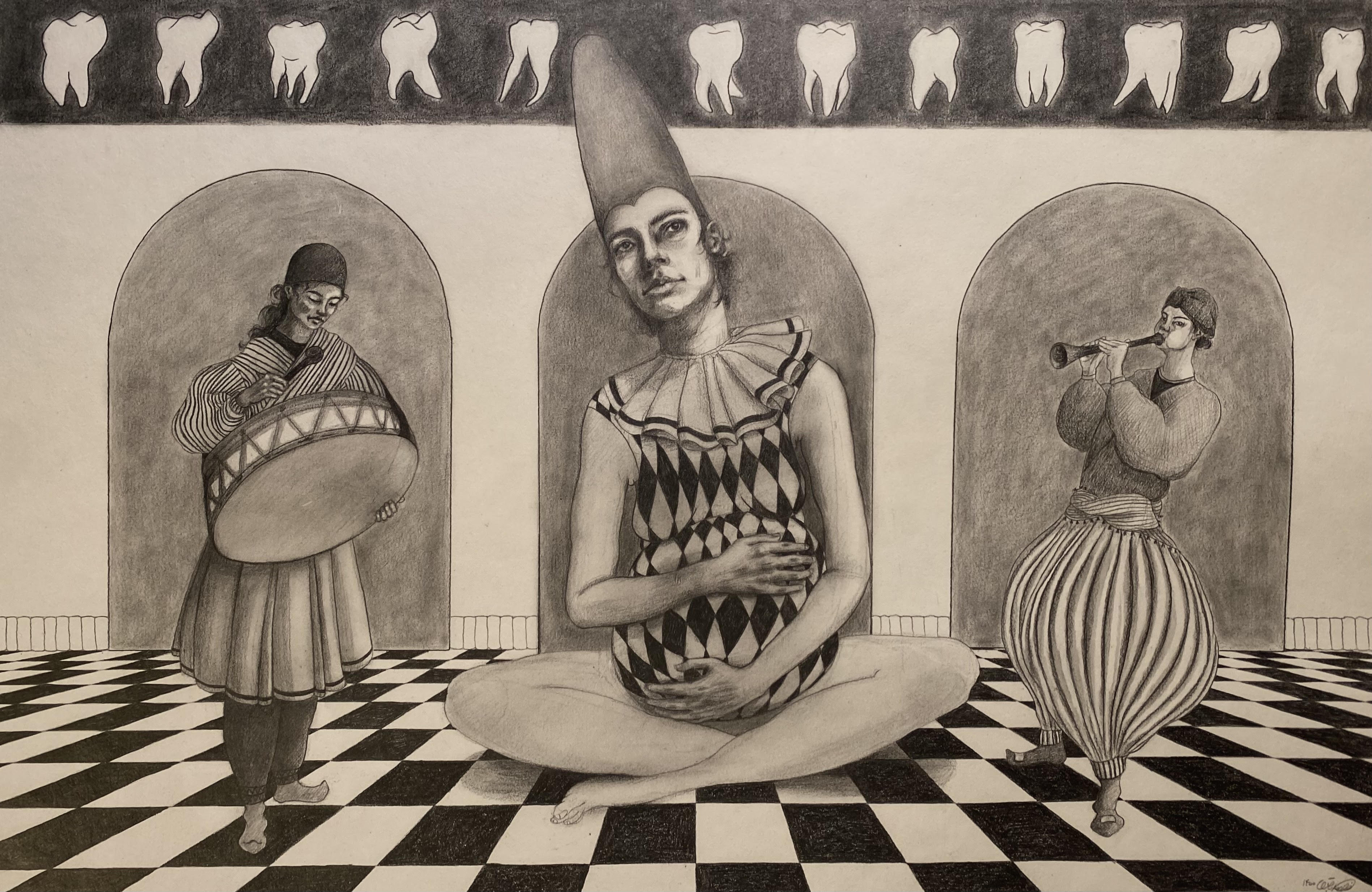 Artwork Wisdom tooth from Clown series by Azadeh Bagheri Artwork Wisdom tooth from Clown series by Azadeh Bagheri