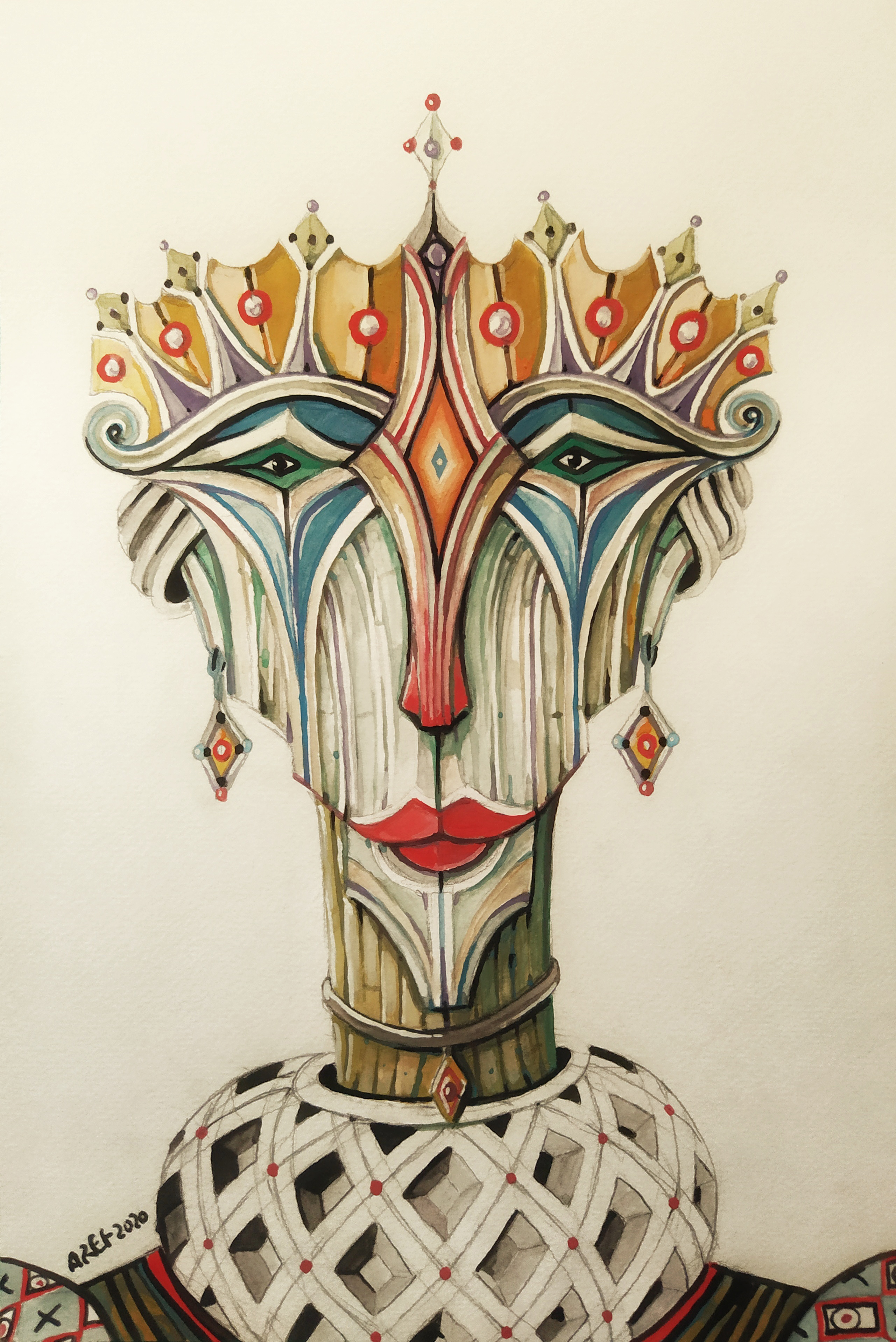 Artwork Queen of the Diamond Land by Aref Niazi Artwork Queen of the Diamond Land by Aref Niazi