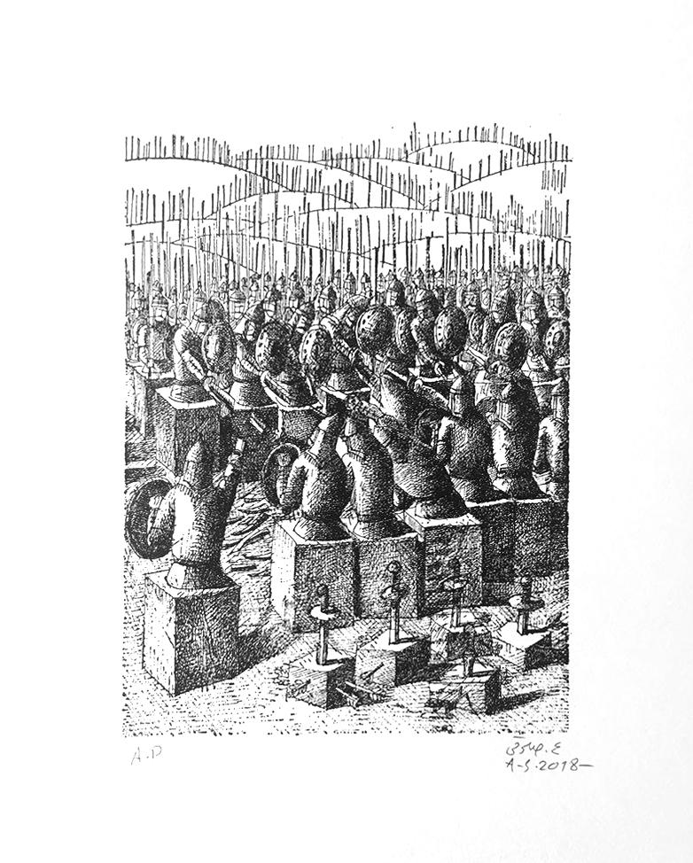 اثر بدون عنوان از علی اکبر صادقی اثر بدون عنوان از علی اکبر صادقی